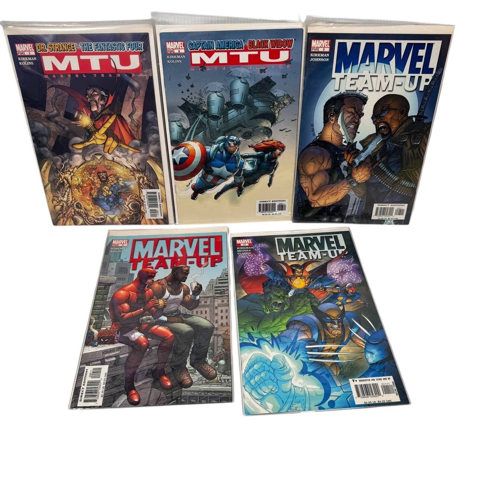 Mixed Lot Of 5 Marvel Team-Up MTU w/ #3 1st Tony Stark as Dr. Doom MCU Key Issue