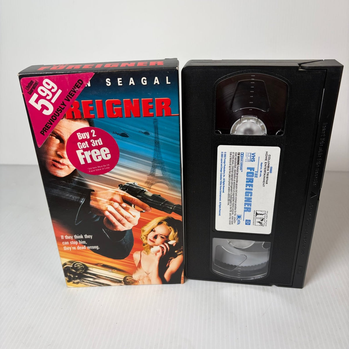 The Foreigner VHS 2003 Action Steven Seagal Columbia TriStar