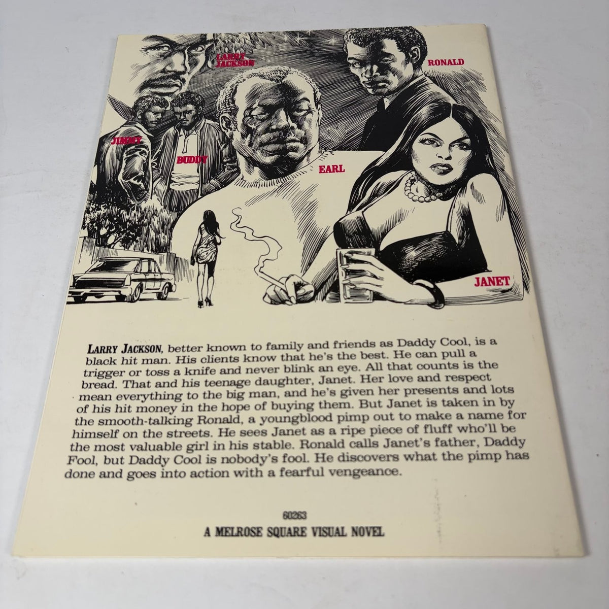 Donald Goines Daddy Cool Visual Novel 1984 Volume 1 Issue 1 Crime Thriller