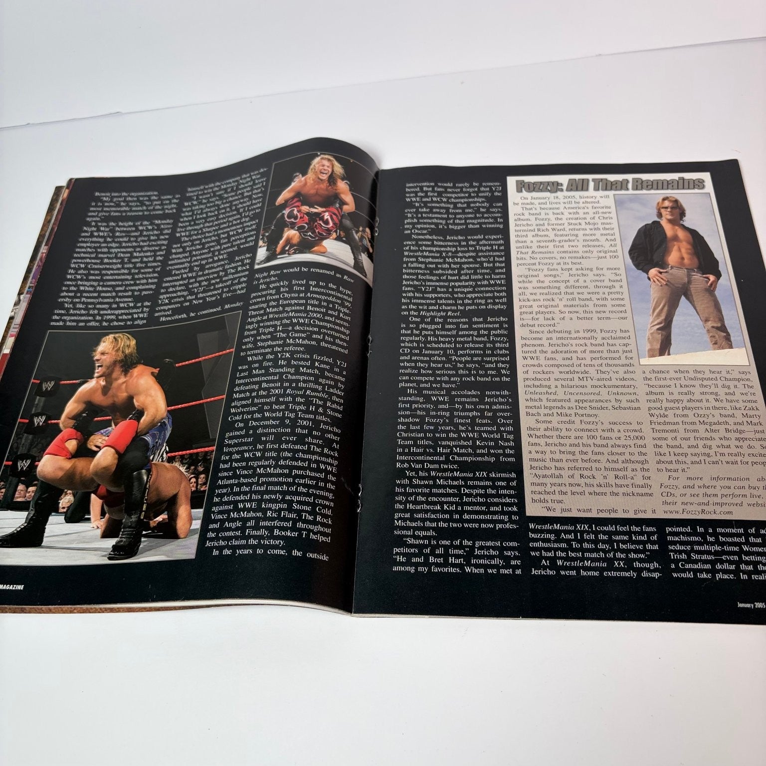 WWE RAW Magazine January 2005 Royal Rumble Stacy Keibler Wrestling