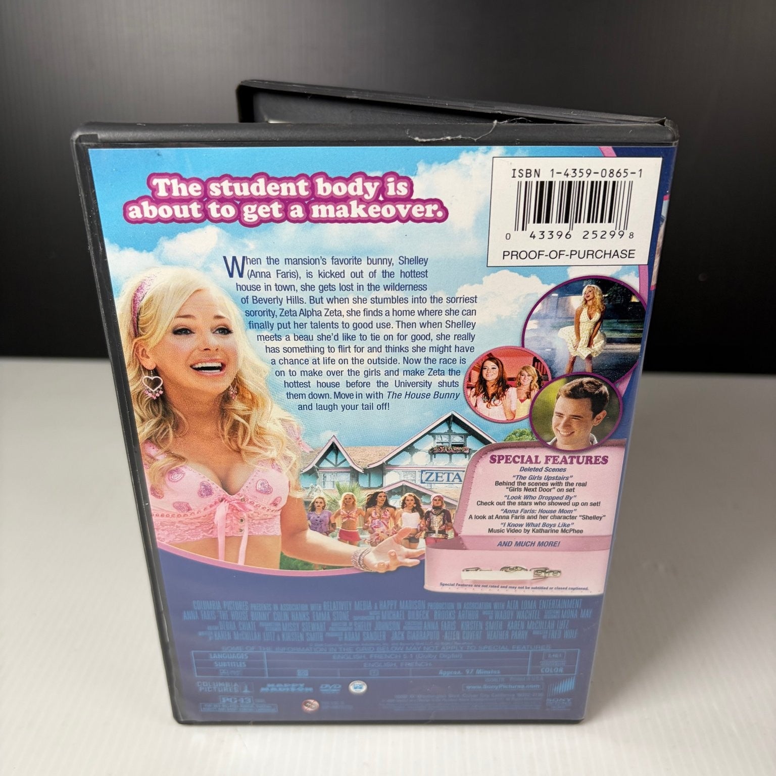 The House Bunny DVD 2008 Comedy Anna Faris Special Features
