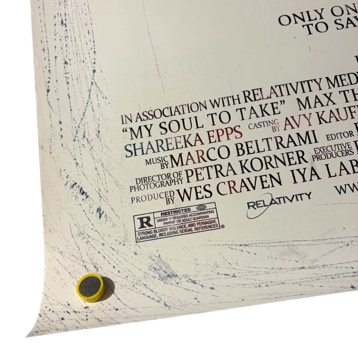 My Soul to Take 2010 One Sheet Movie Poster Original Wes Craven DS