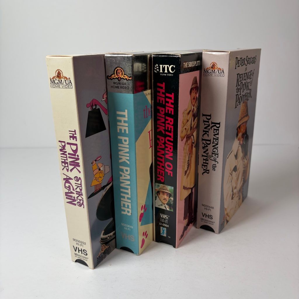Pink Panther VHS Lot of 4 Peter Sellers Clouseau Return Revenge Strikes Again