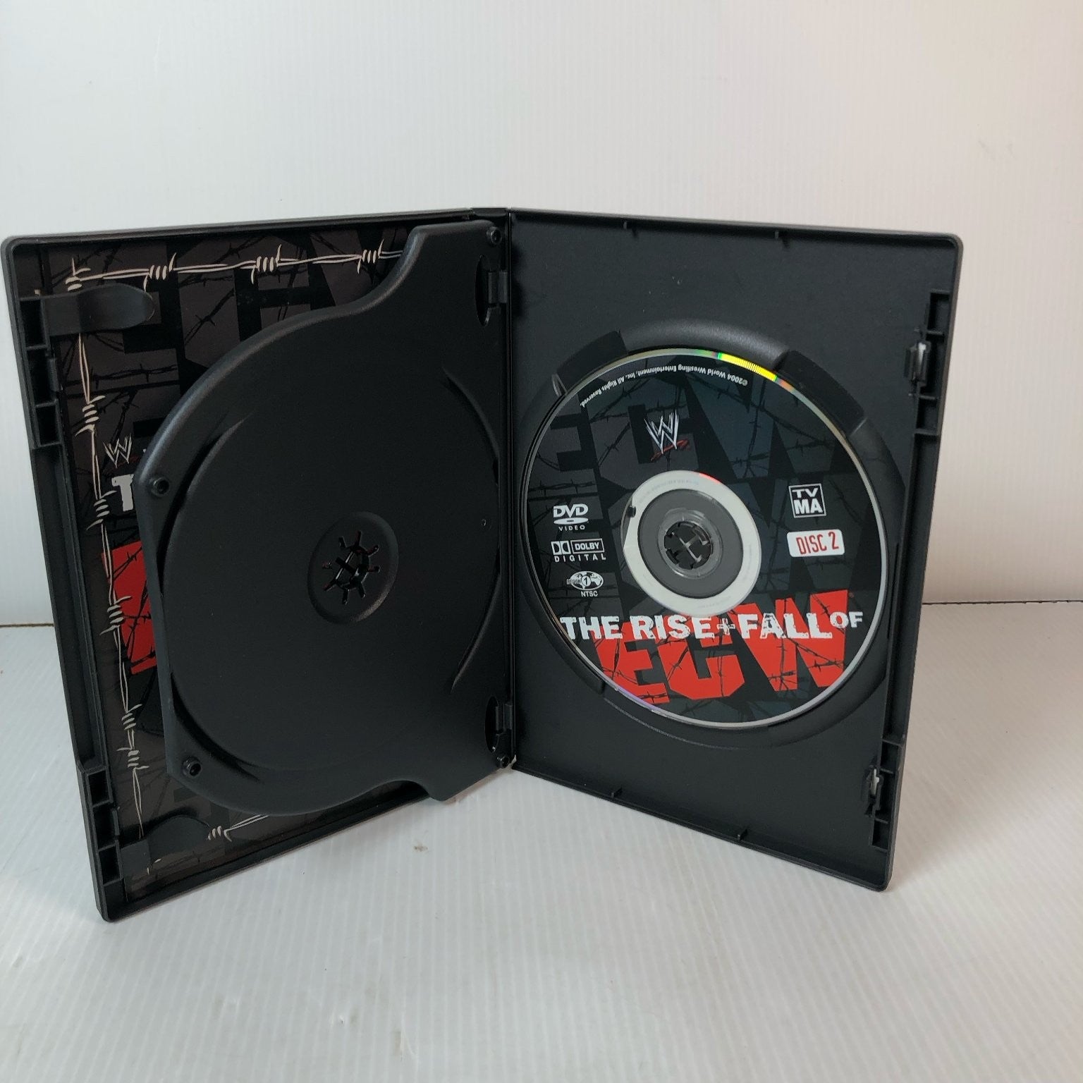 The Rise + Fall of ECW DVD 2004 2-Disc Set WWE Wrestling Taz RVD Tommy Dreamer