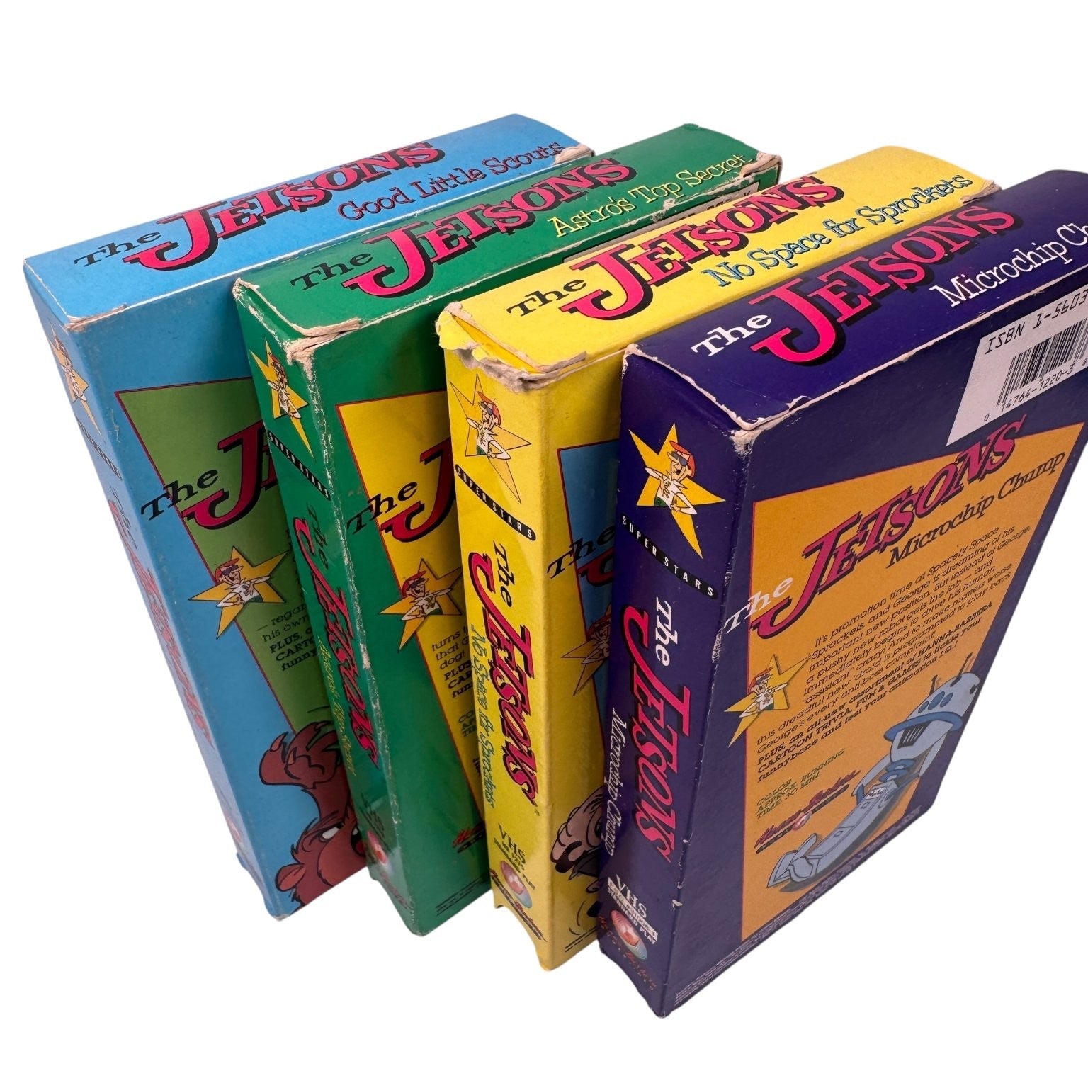 Vintage Lot of 4 The Jetsons VHS 1990 Animated Cartoon Original Episodes