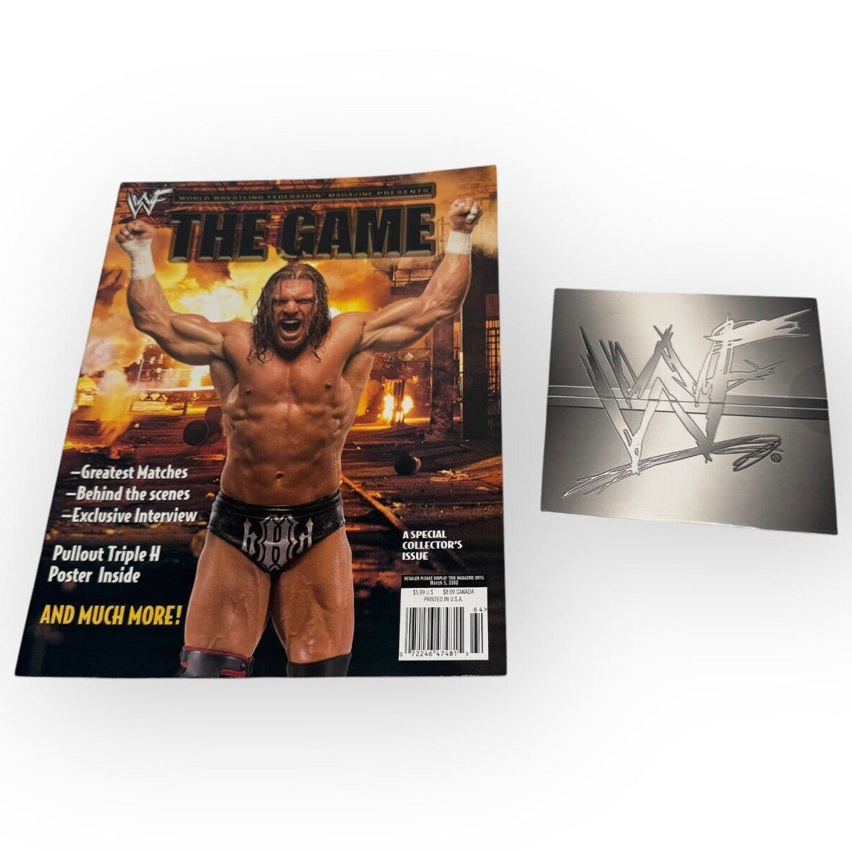 THE GAME TRIPLE H WWF Magazine 2001 Special Collector's Issue w/ CD (No Poster)