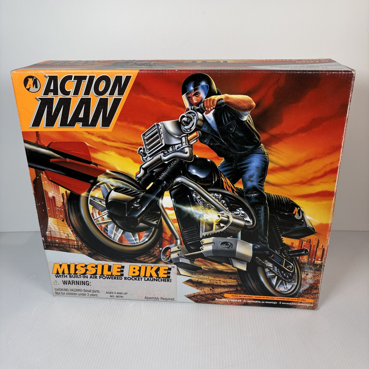 Action Man Missile Bike Moto Vehicle Playset Hasbro 1994 Open Box Sealed Parts