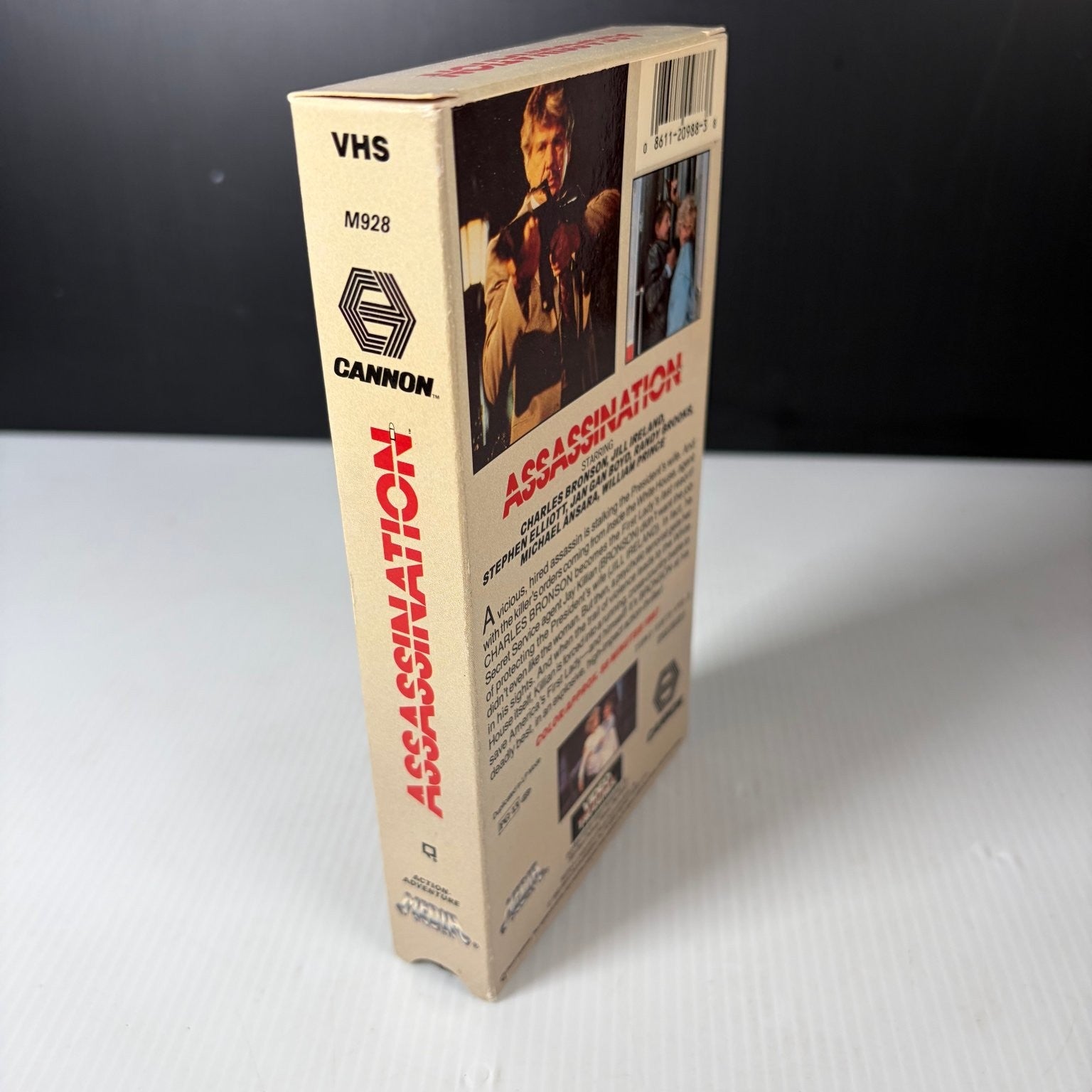 Assassination VHS 1987 Action Thriller Original Release Cannon Charles Bronson