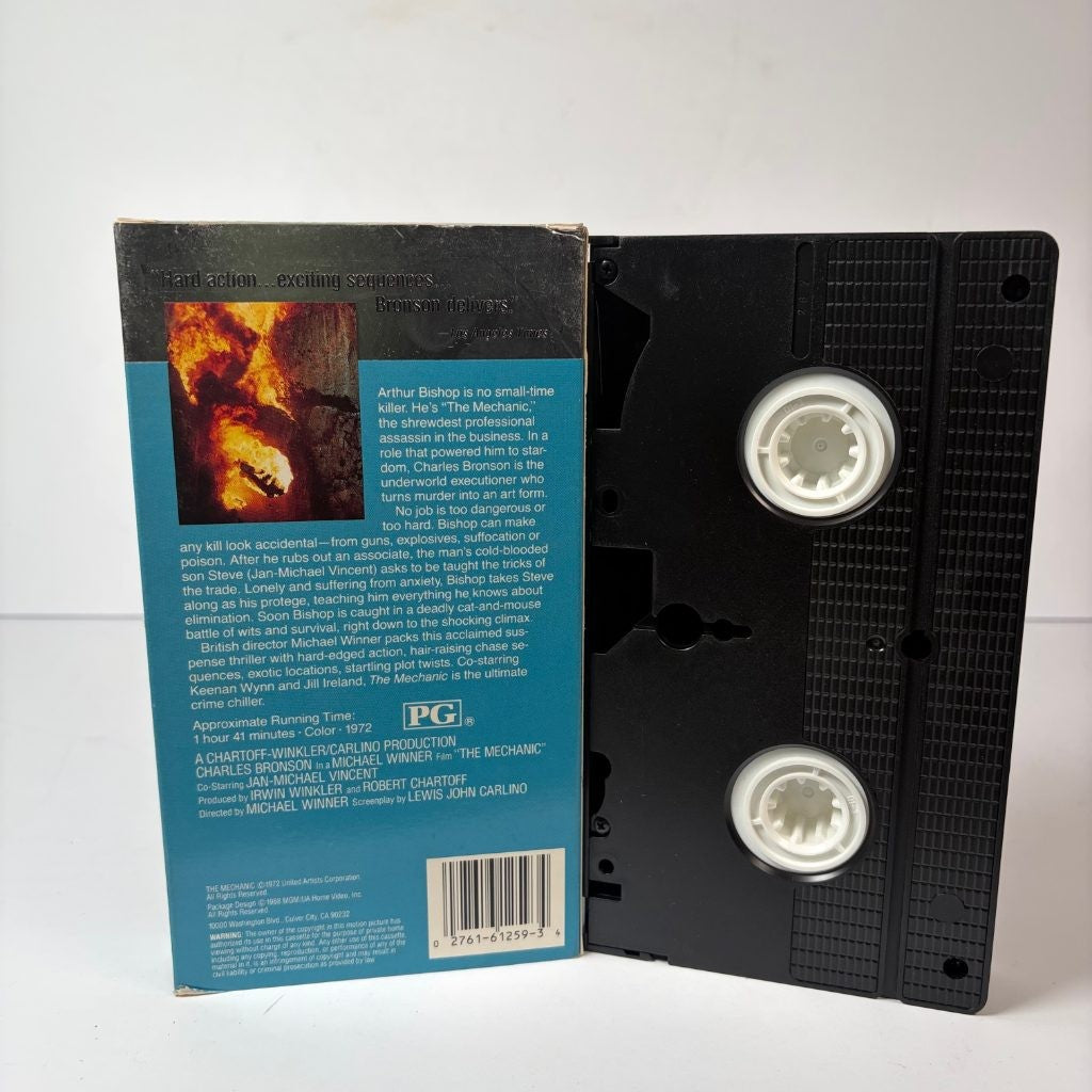 The Mechanic VHS Charles Bronson Michael Winner MGM/UA Action 1972 Film