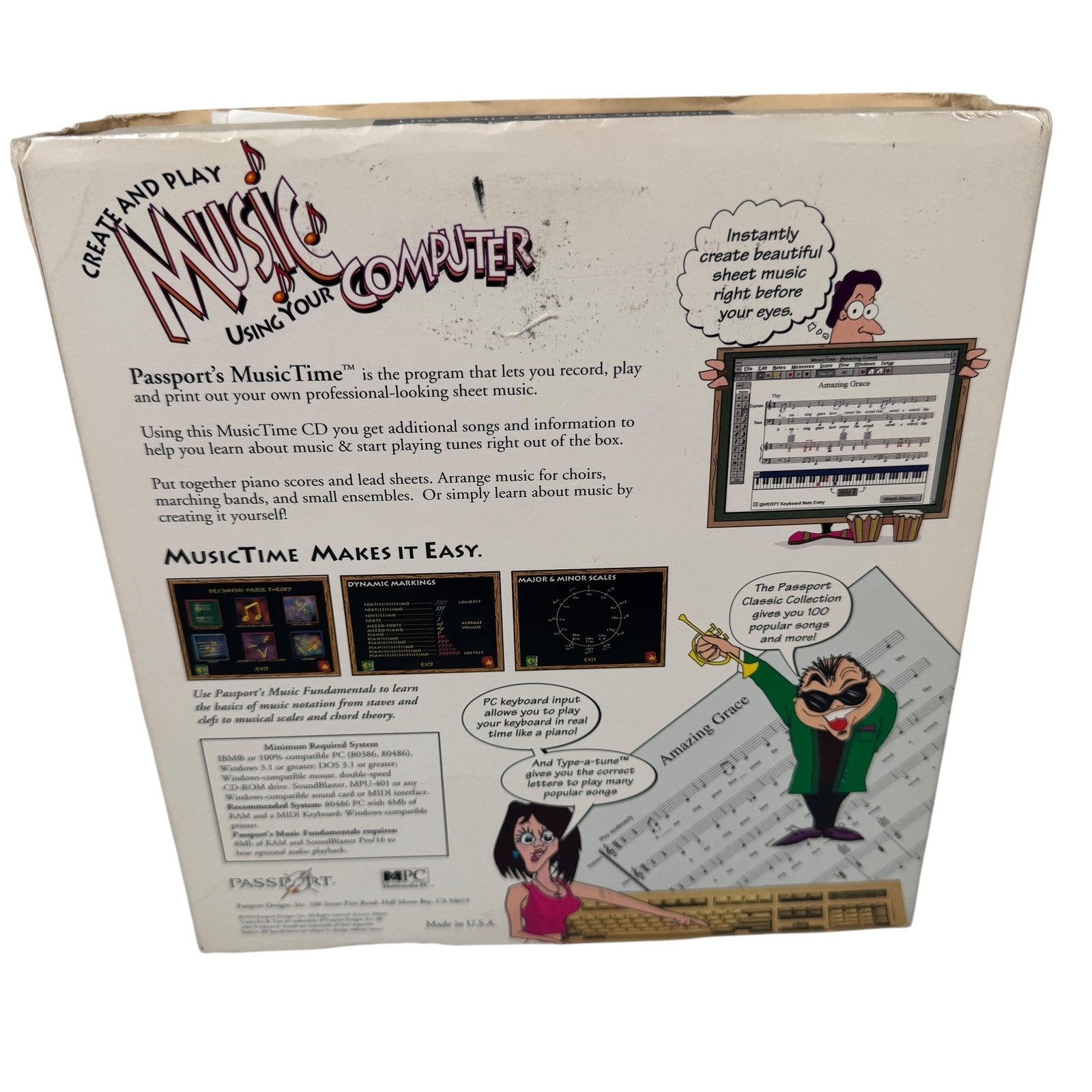 Vintage Passport MusicTime CD-ROM Windows Sheet Music Box Set Complete 90s