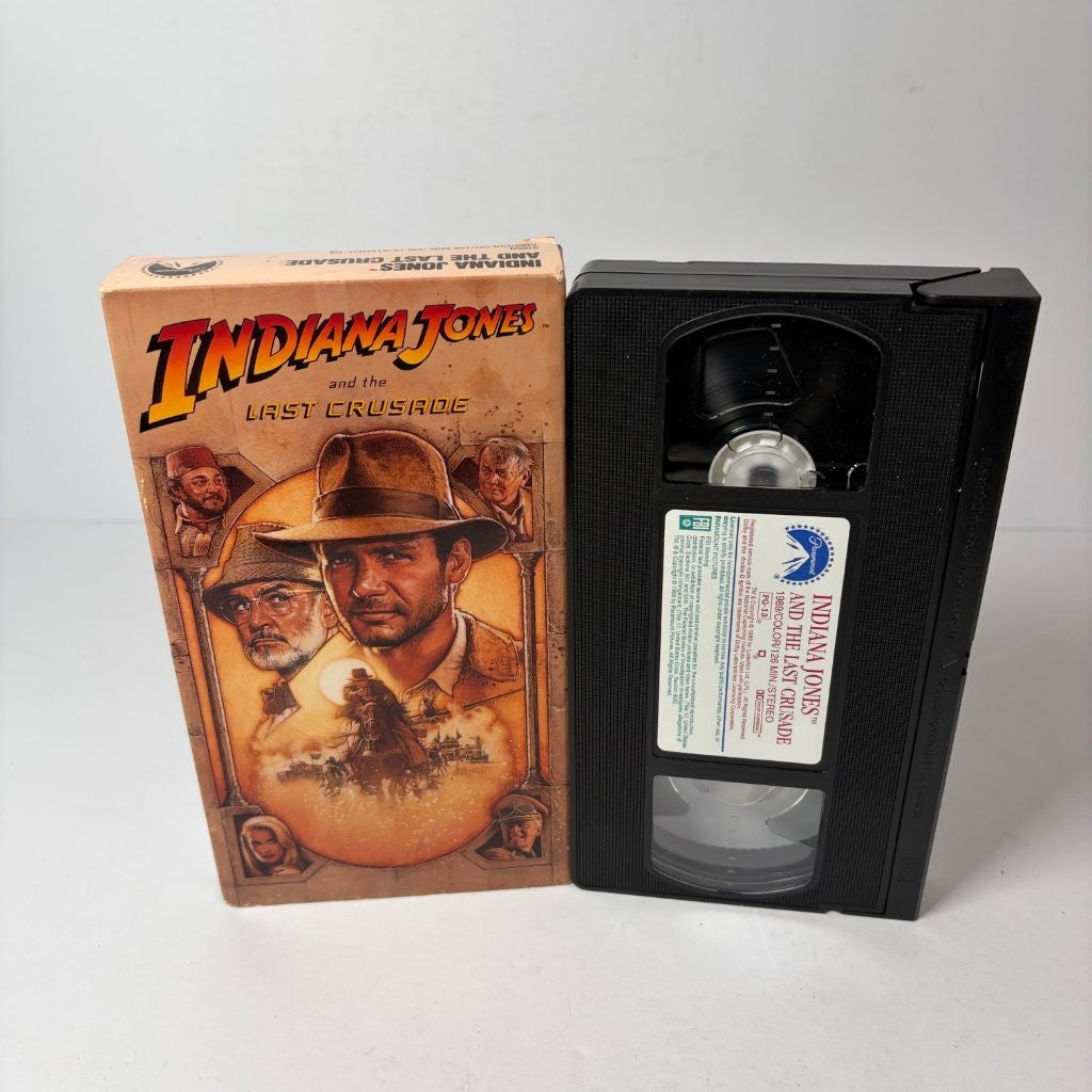 Indiana Jones and the Last Crusade VHS 1989 Paramount Harrison Ford Hi-Fi Stereo
