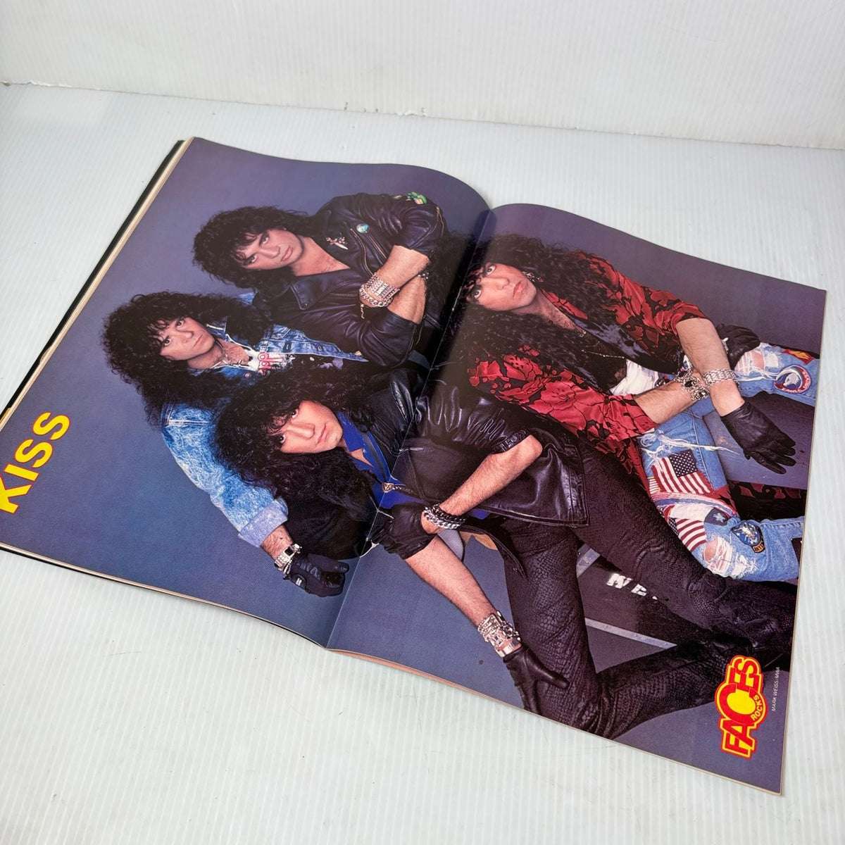 FACES Rocks October 1987 KISS Paul Stanley Magazine Def Leppard Motley Crue