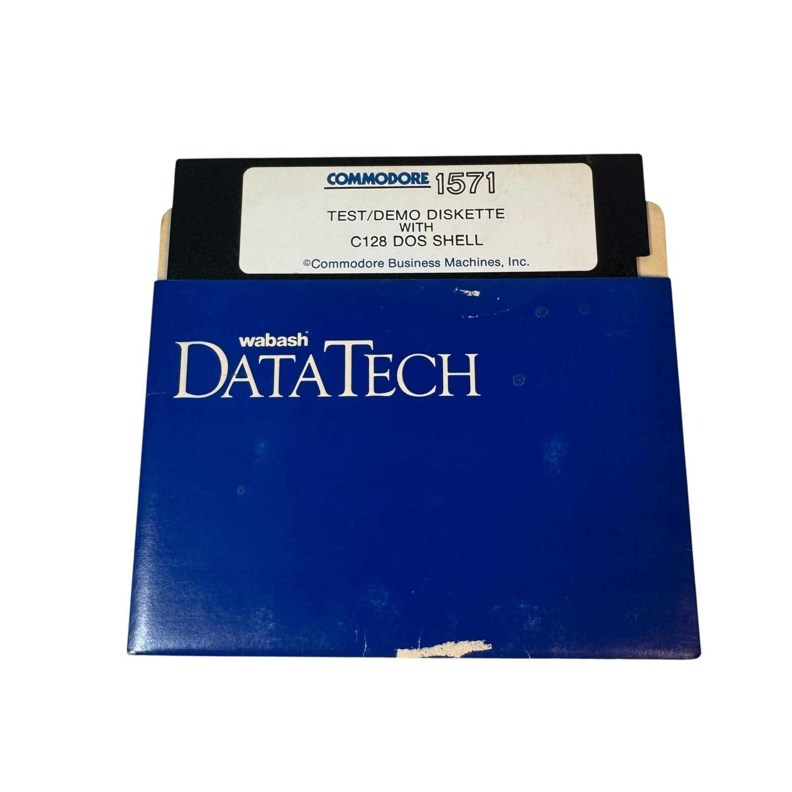 Vintage Commodore 1571 Test Demo Floppy Diskette w/ C128 DOS Shell 5.25" Floppy