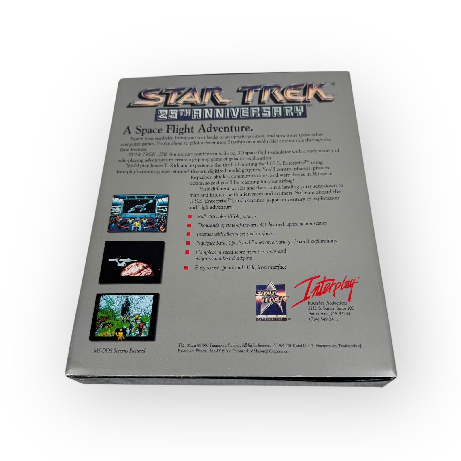 Star Trek 25th Anniversary IBM Tandy PC Game 5.25" Floppy Variant Complete