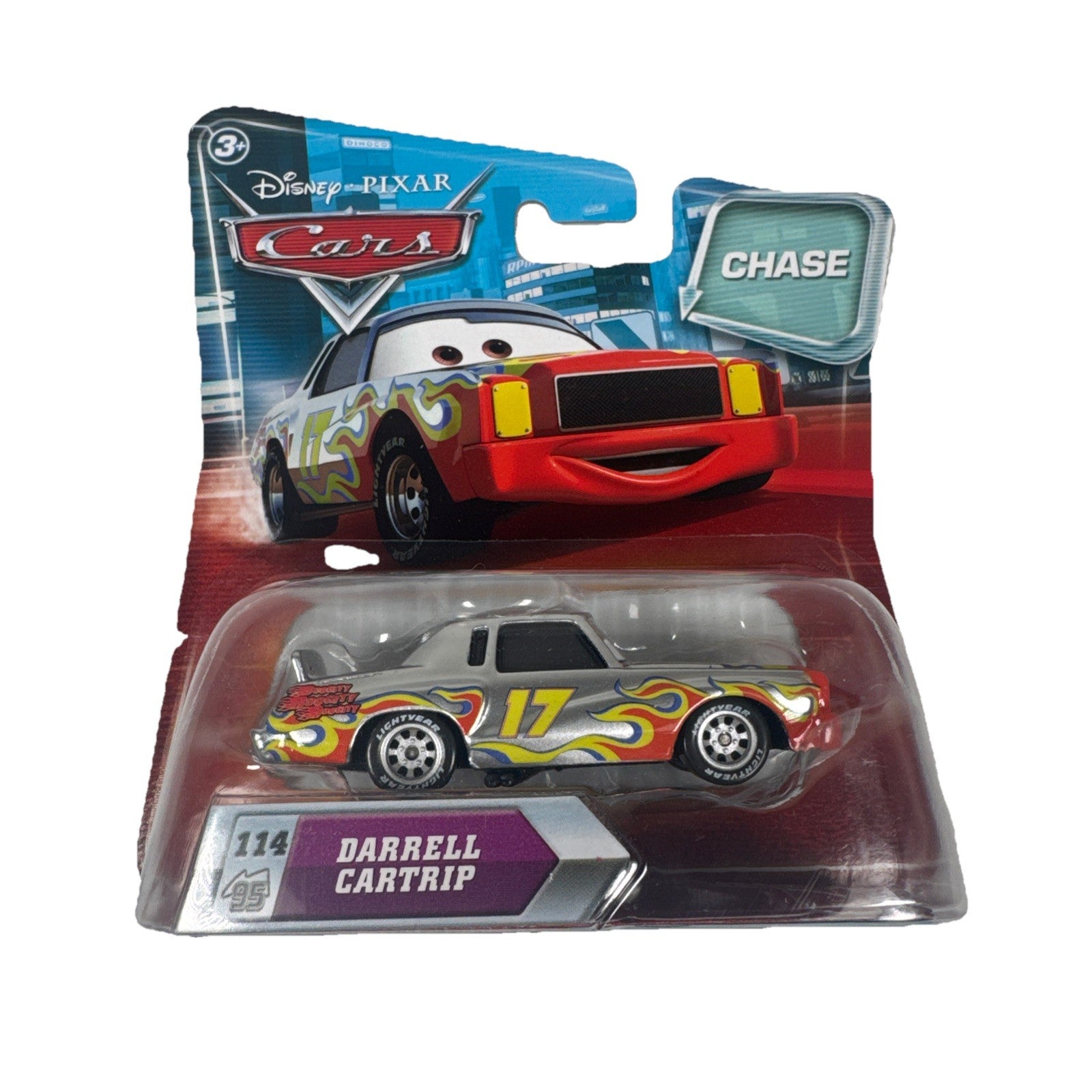 DISNEY PIXAR CARS DARRELL CARTRIP CHASE #114 NEW