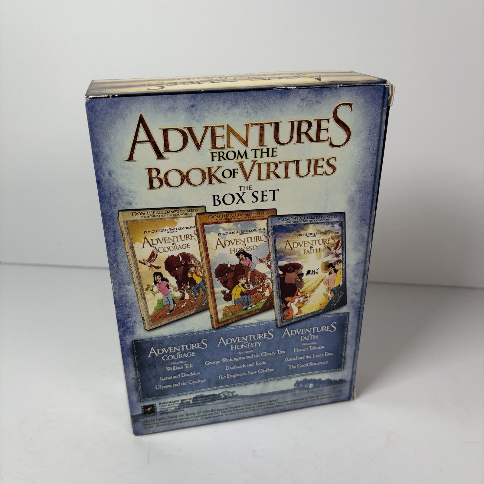 Adventures from the Book of Virtues The Box Set PBS Series DVD 3-Disc Rare OOP