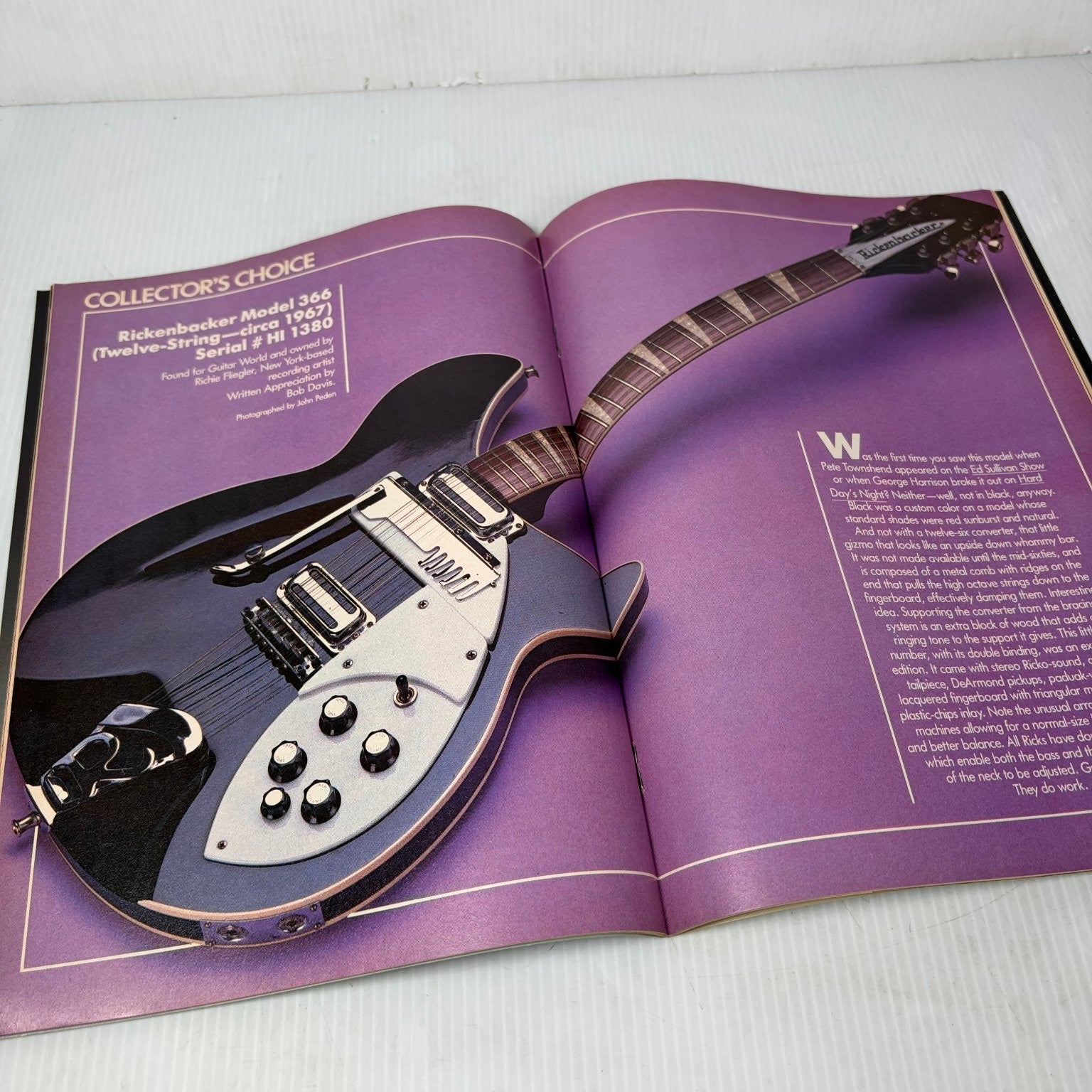 Guitar World November 1983 Pete Townshend The Who Magazine Iron Maiden James