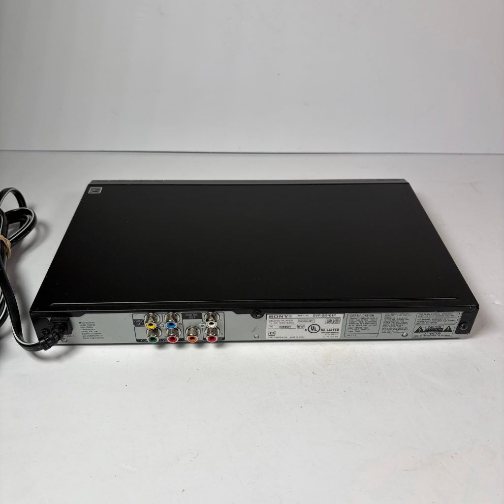 Sony DVP-SR101P CD DVD Player Progressive Scan Dolby Digital w/ Power Cord Black