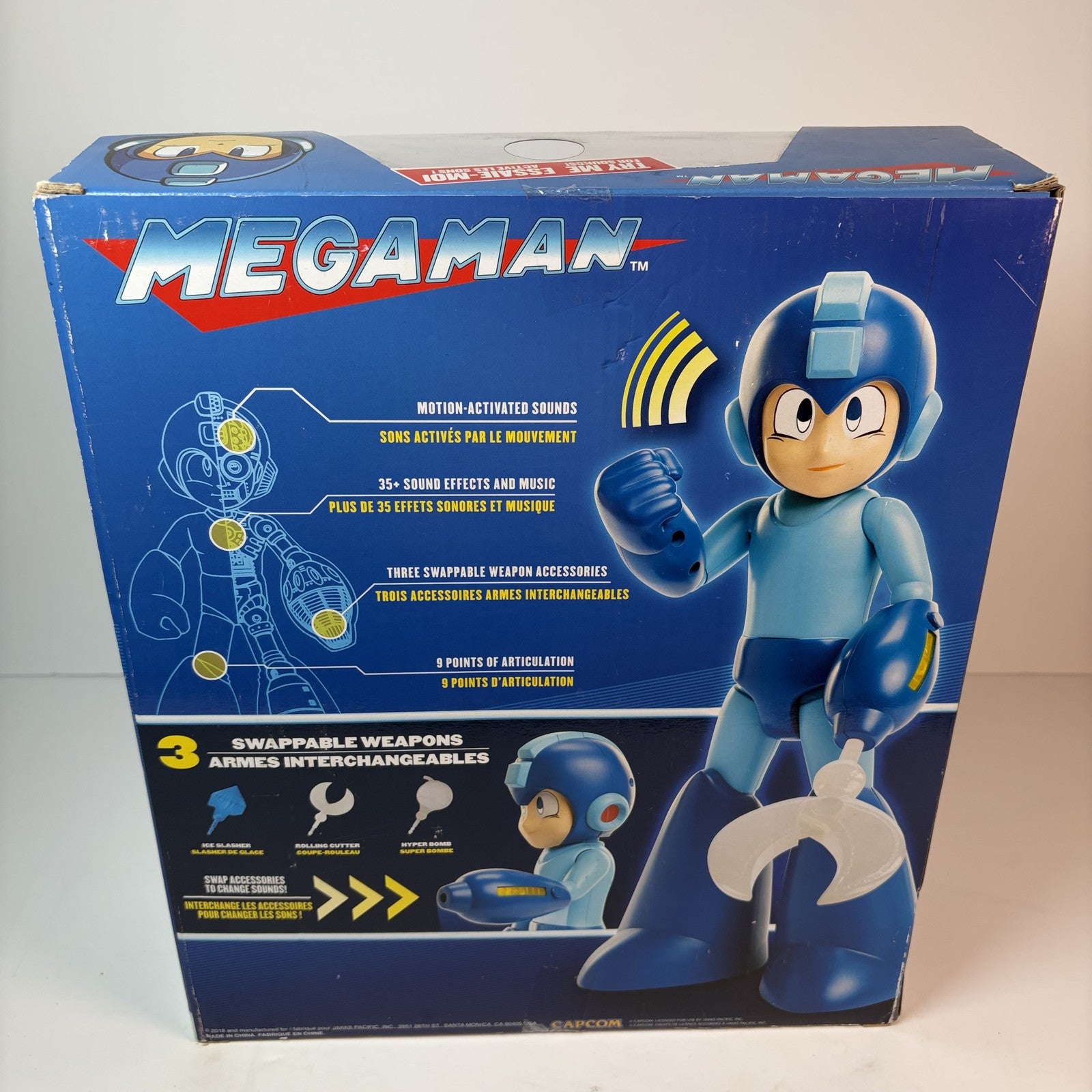 Mega Man Deluxe Figure Jakks Pacific 35+ Sounds Swappable Weapons New Box