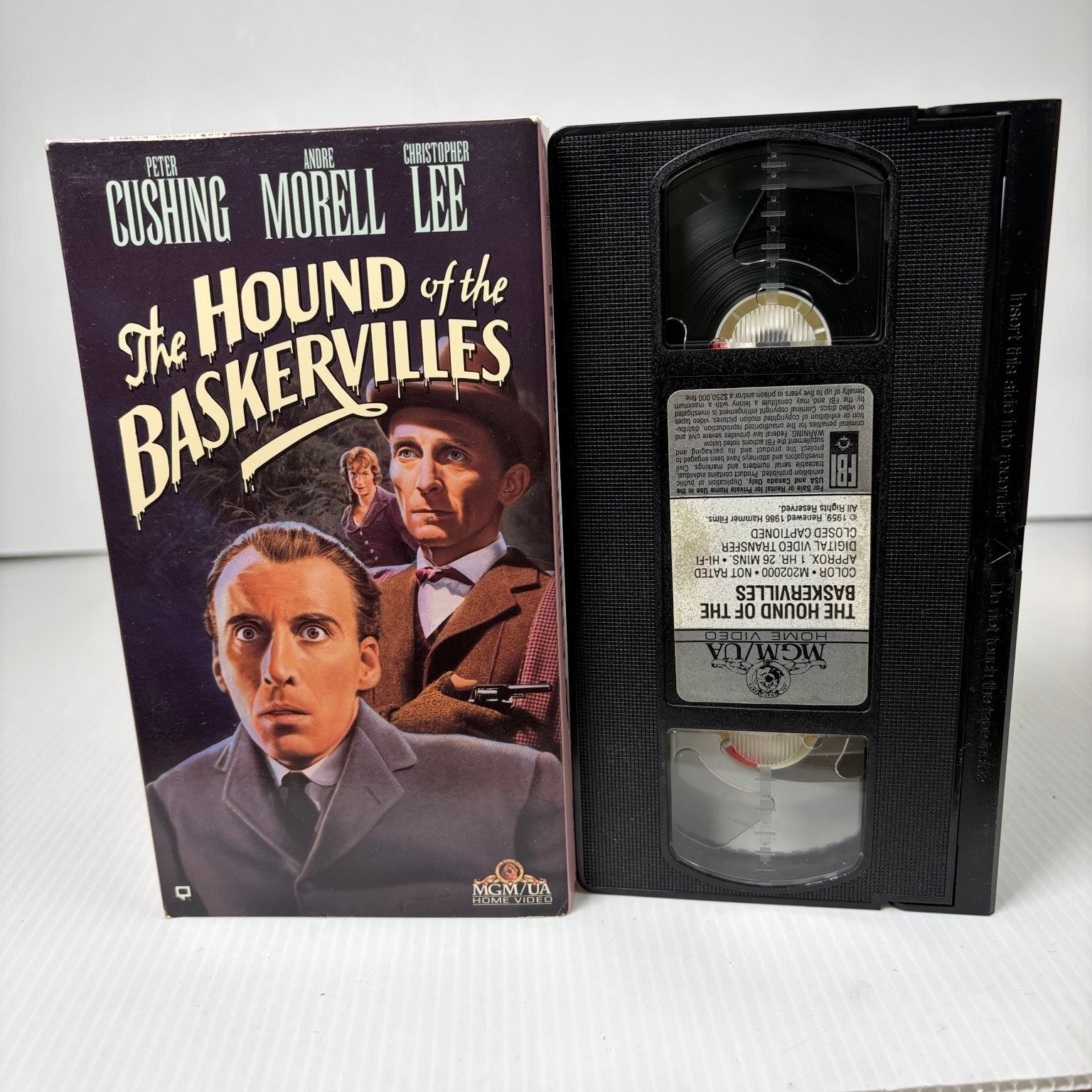 The Hound of the Baskervilles VHS 1959 Mystery Horror Hammer Film MGM/UA