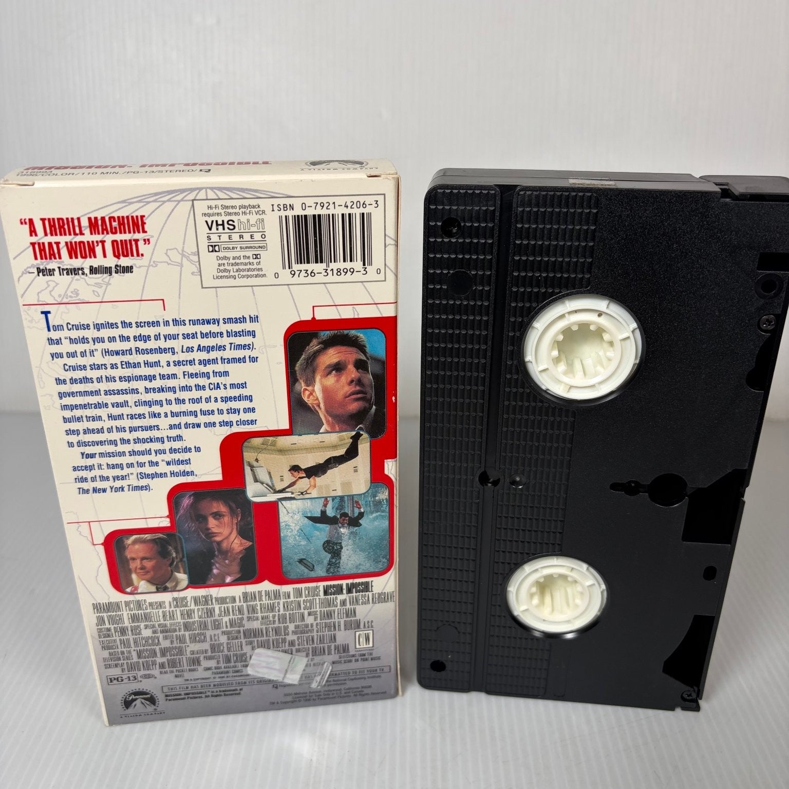 Mission: Impossible VHS 1996 Action Thriller Tom Cruise Paramount PG-13