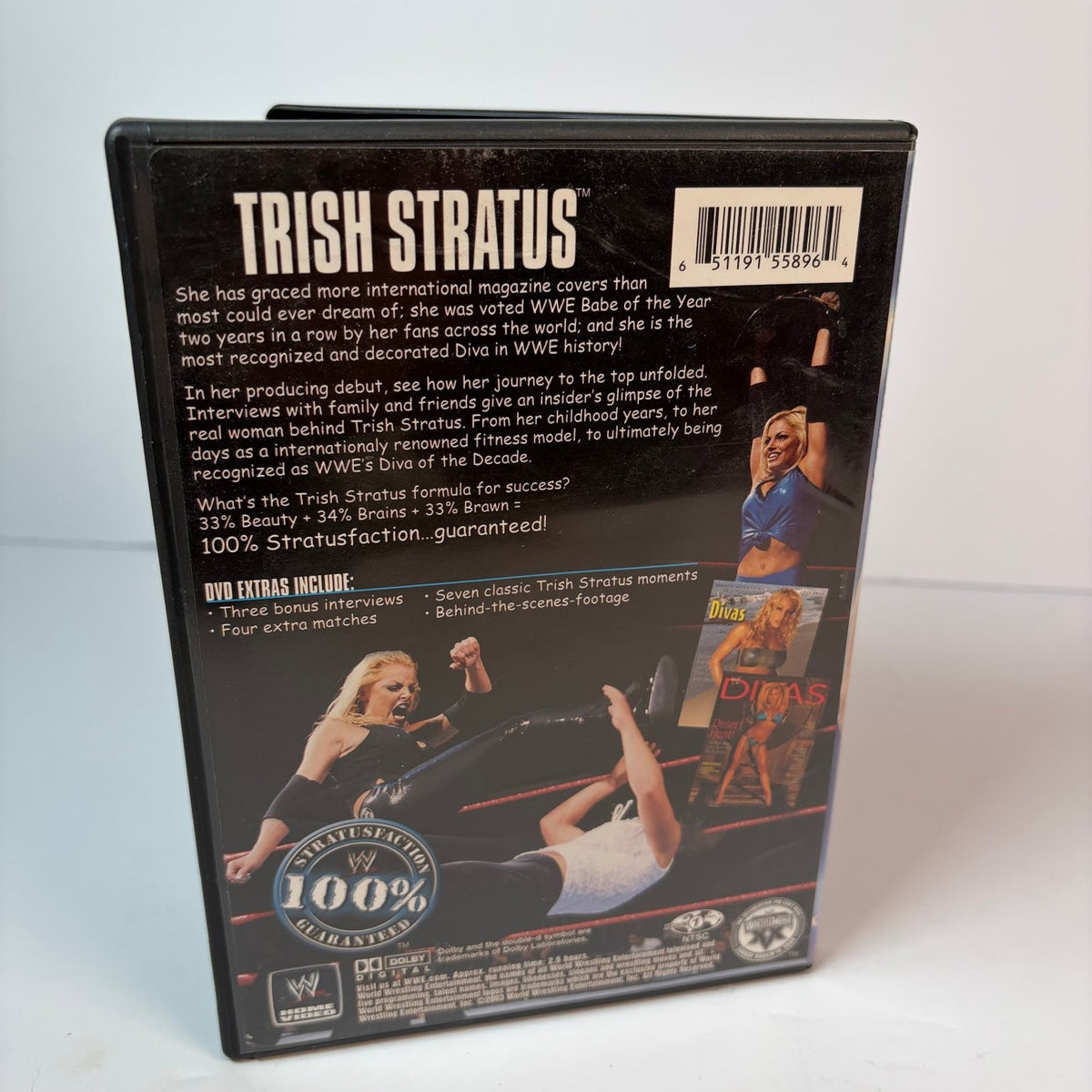 Trish Stratus Stratusfaction 100% Guaranteed WWE DVD 2003 Interviews Matches
