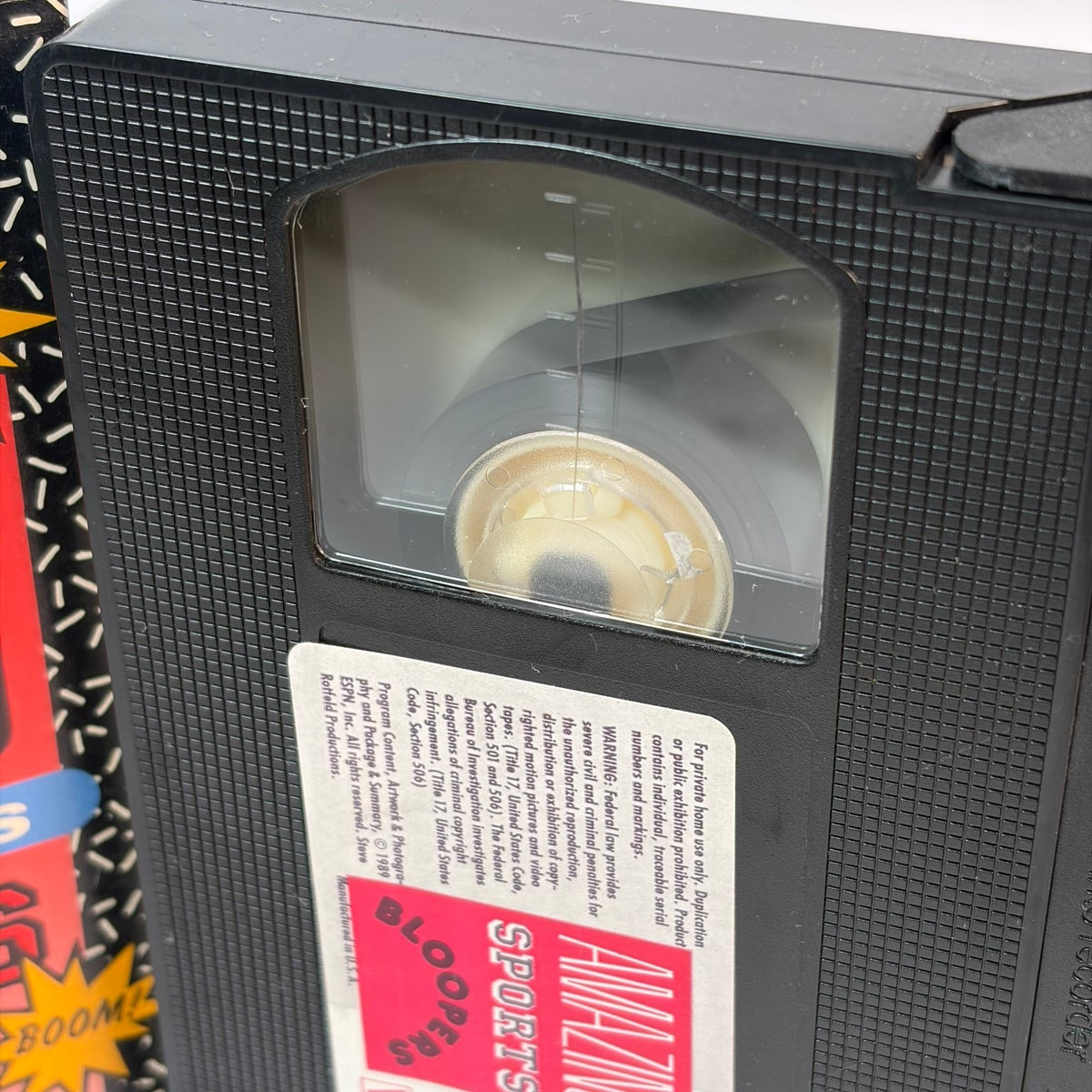 ESPN Amazing Sports Bloopers VHS 1989 Hosted by Roy Firestone ESPN