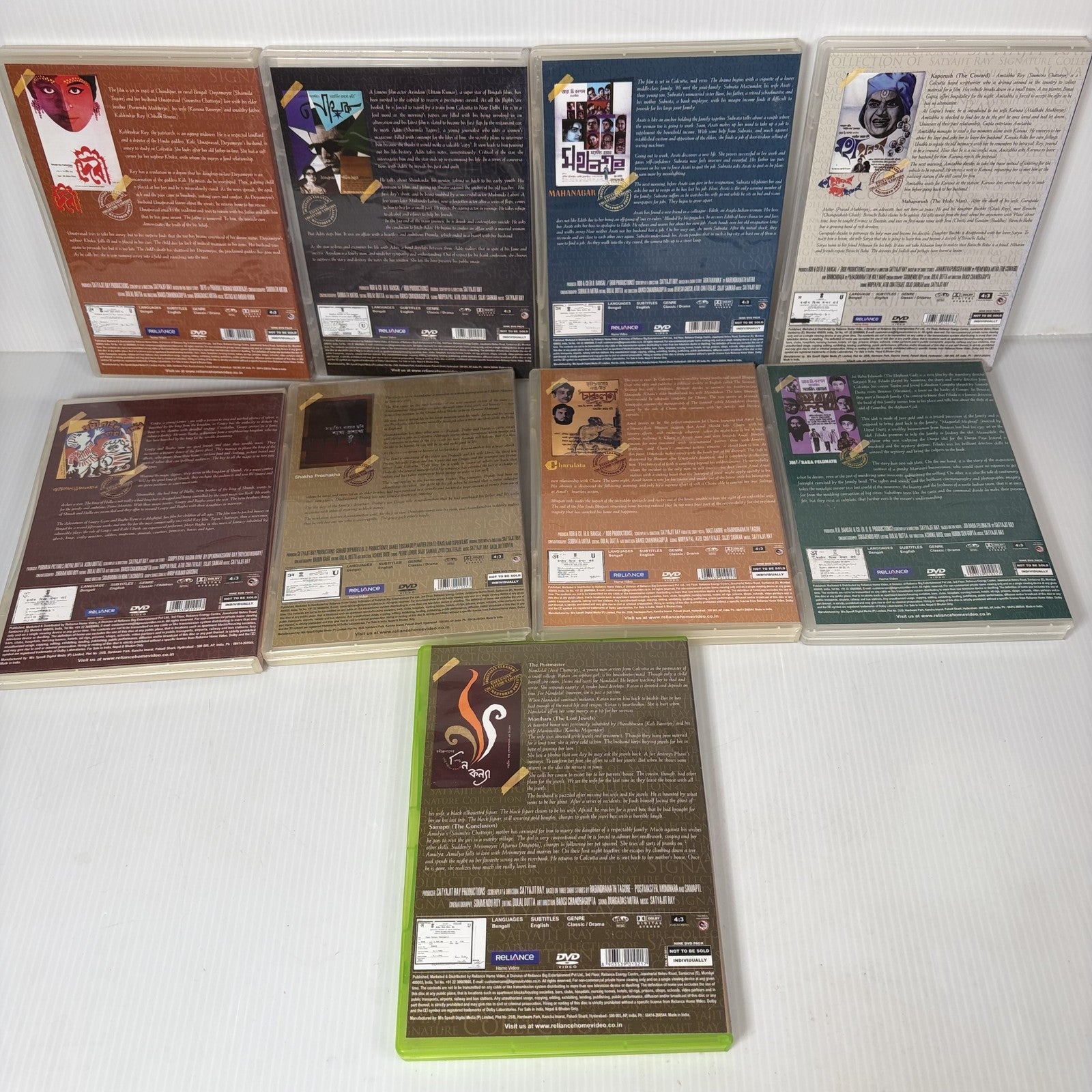 A Journey Satyajit Ray Collection 9 Superlative Films DVD Box Set Reliance Home