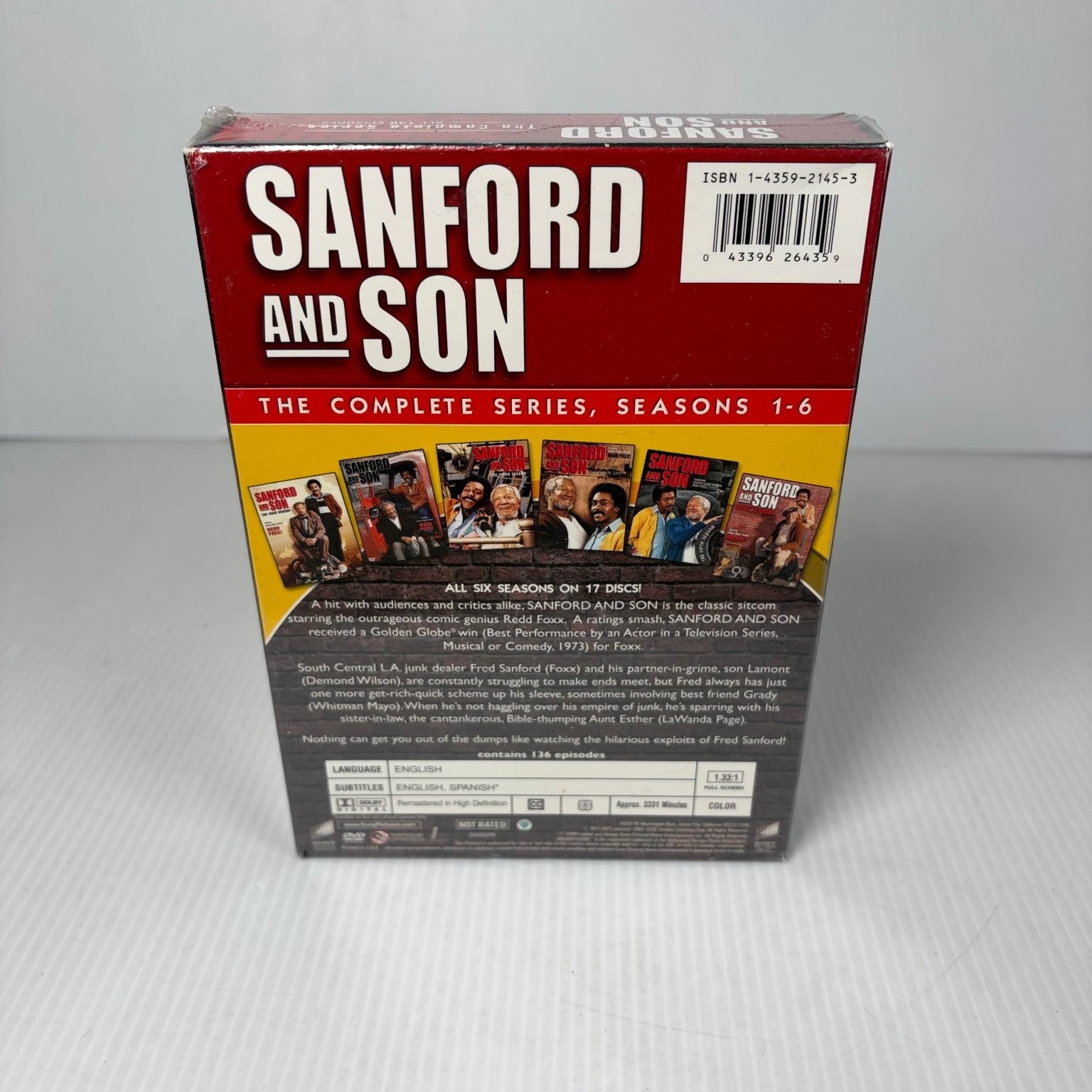 Sanford and Son DVD 2008 The Complete Series 17-Disc Set Redd Foxx Comedy