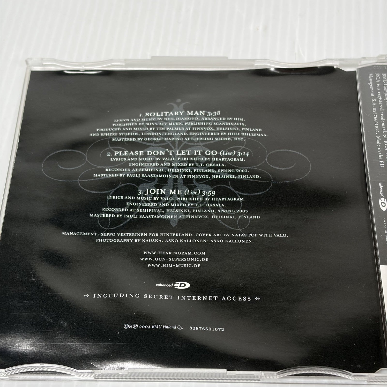 HIM Solitary Man CD Single Enhanced Germany 2004 Neil Diamond Cover BMG