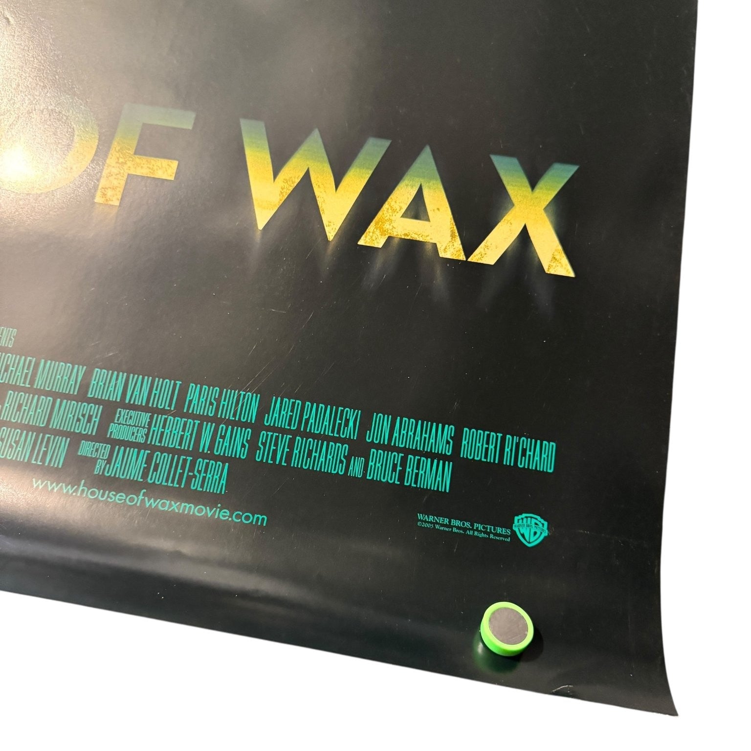 House of Wax 2005 Double Sided One-Sheet Movie Poster Warner Bros. Horror