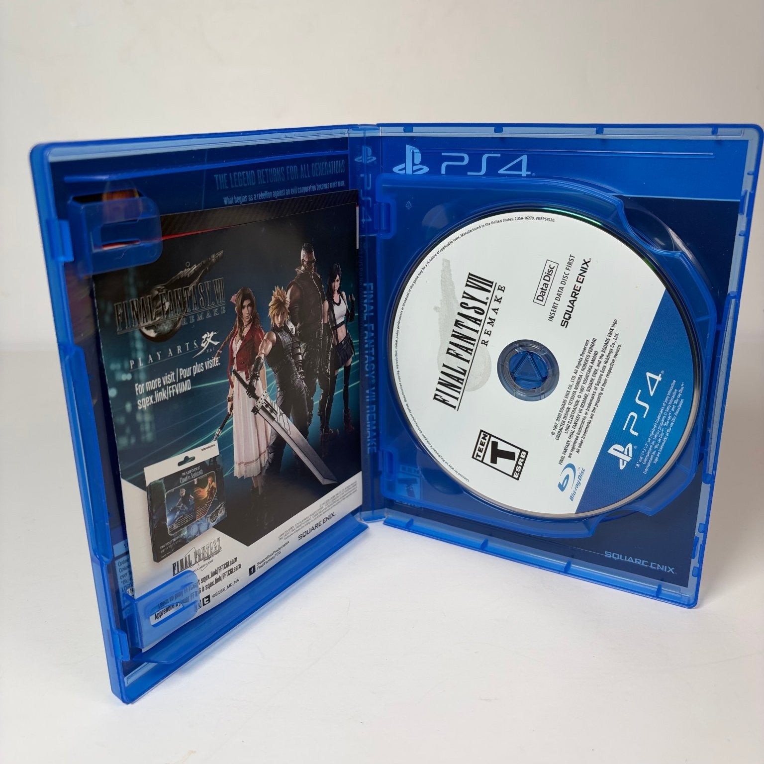 Final Fantasy VII Remake PS4 Video Game PlayStation 4 Square Enix