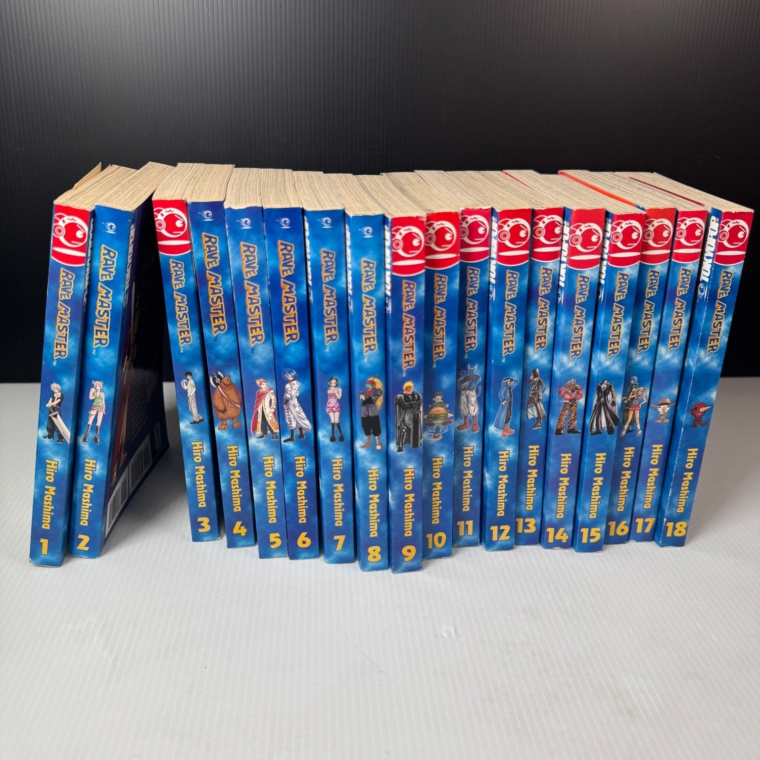 Rave Master Lot of 18 Manga Volumes 1-18 Hiro Mashima Tokyopop Starter Set