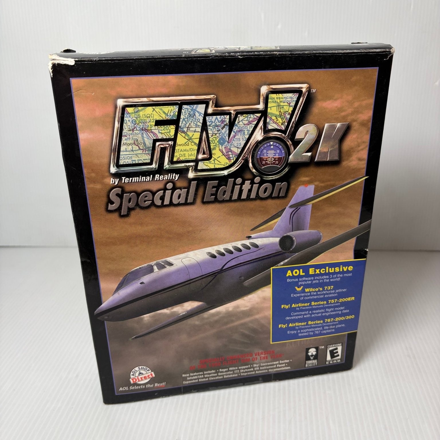 Fly 2K Special Edition Big Box PC Video Game Flight Simulator Complete