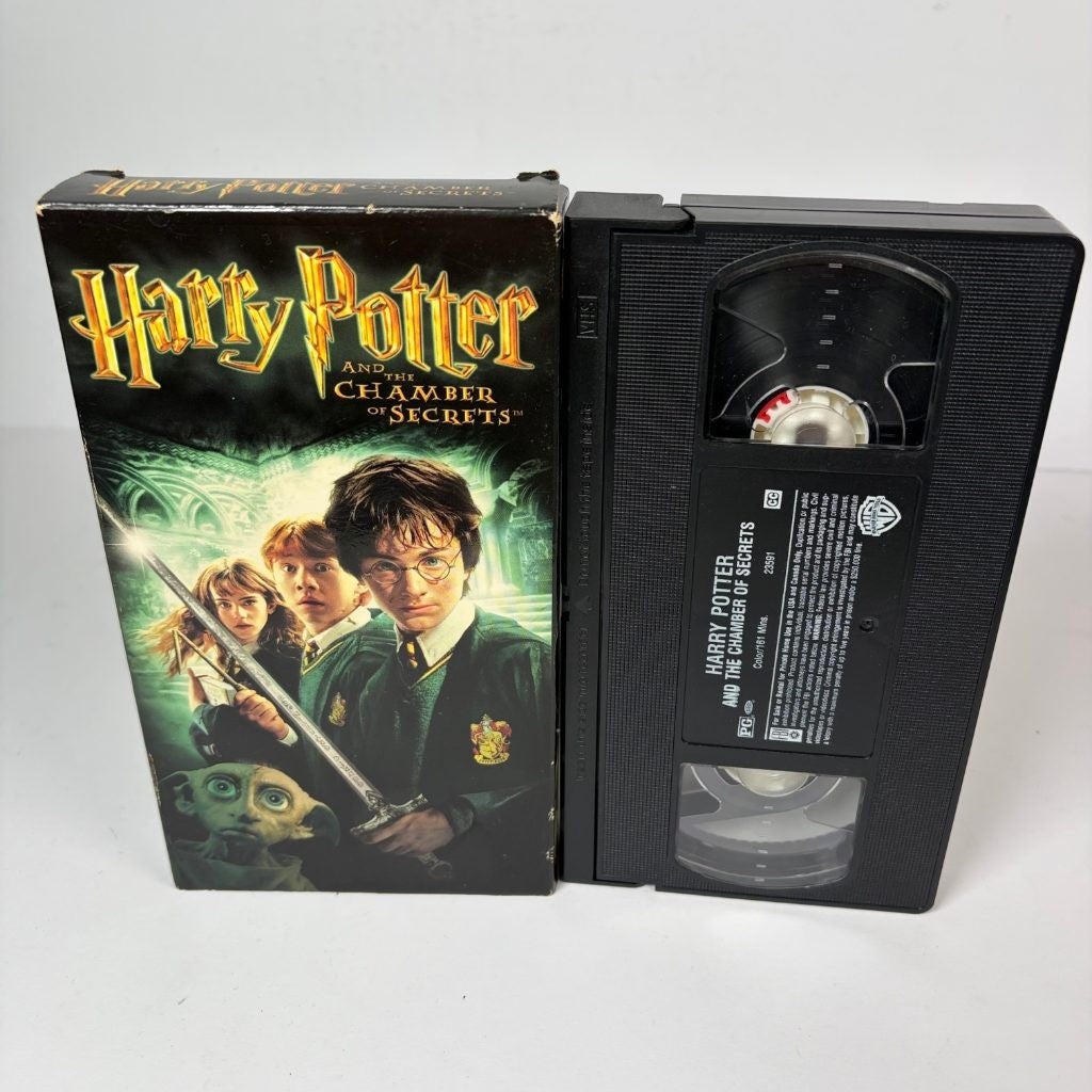 Harry Potter and the Chamber of Secrets VHS Warner Bros PG Slipcase Radcliffe