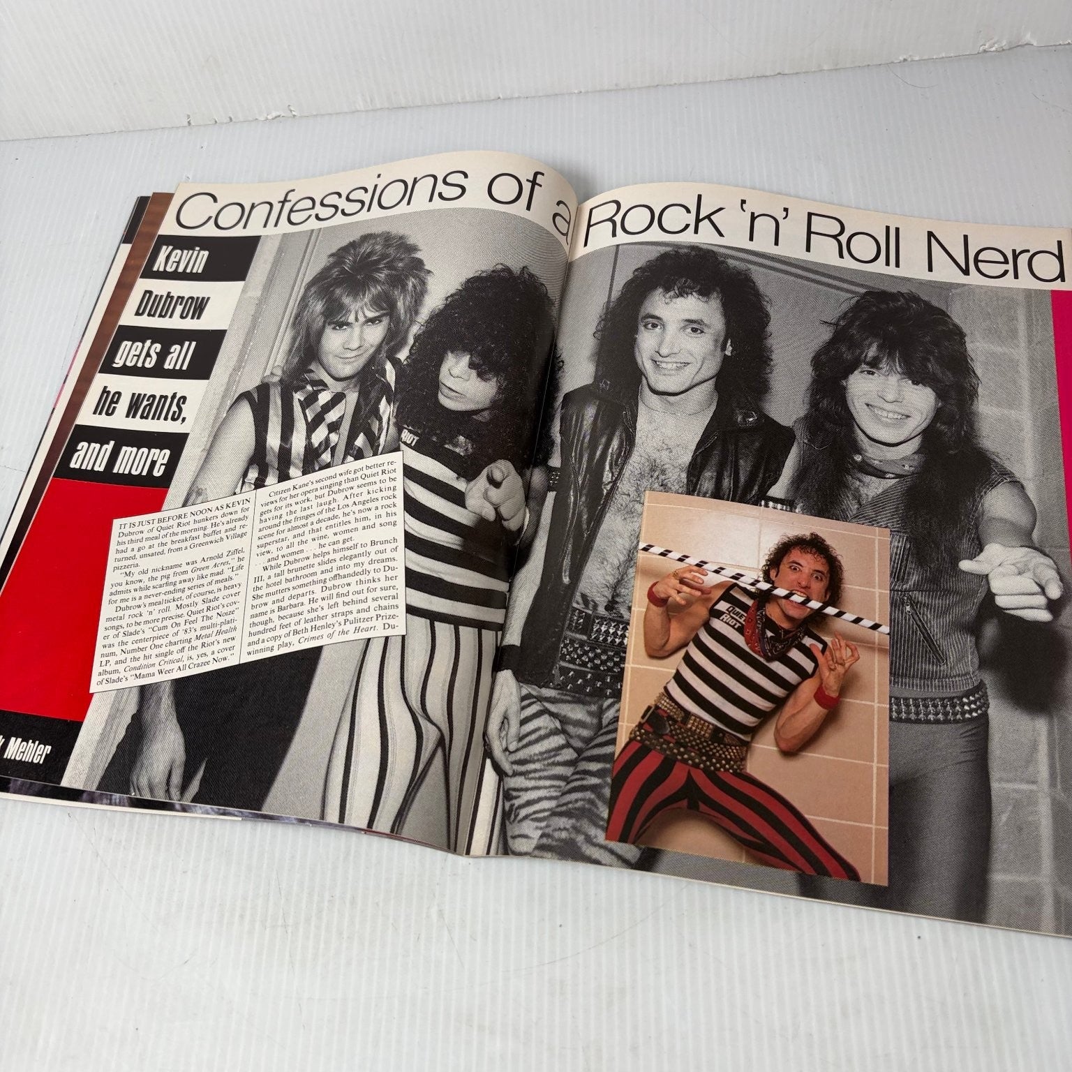 Record Magazine September 1984 Bruce Springsteen Lindsey Buckingham Music