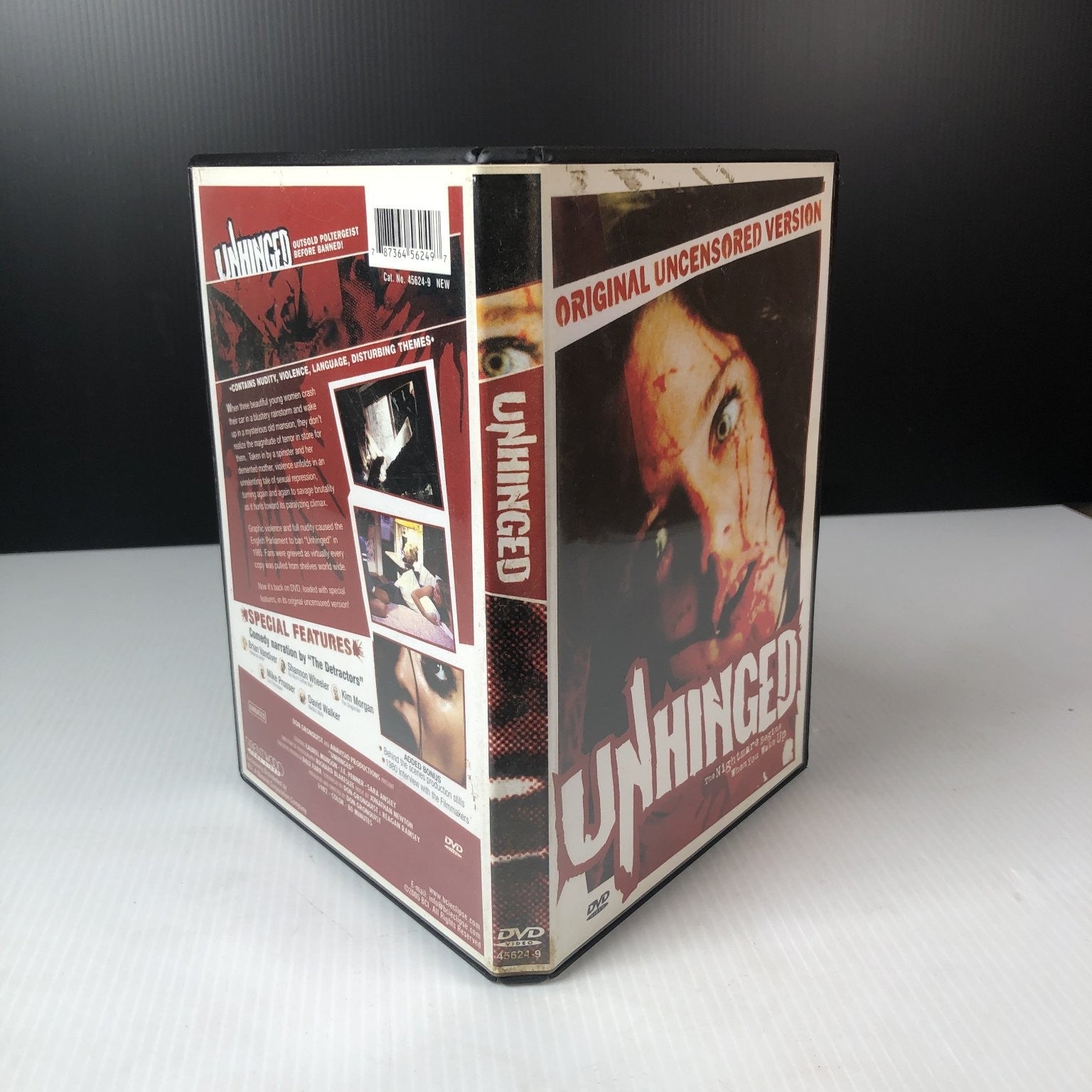 Unhinged DVD 1982 Original Uncensored Version Horror Thriller