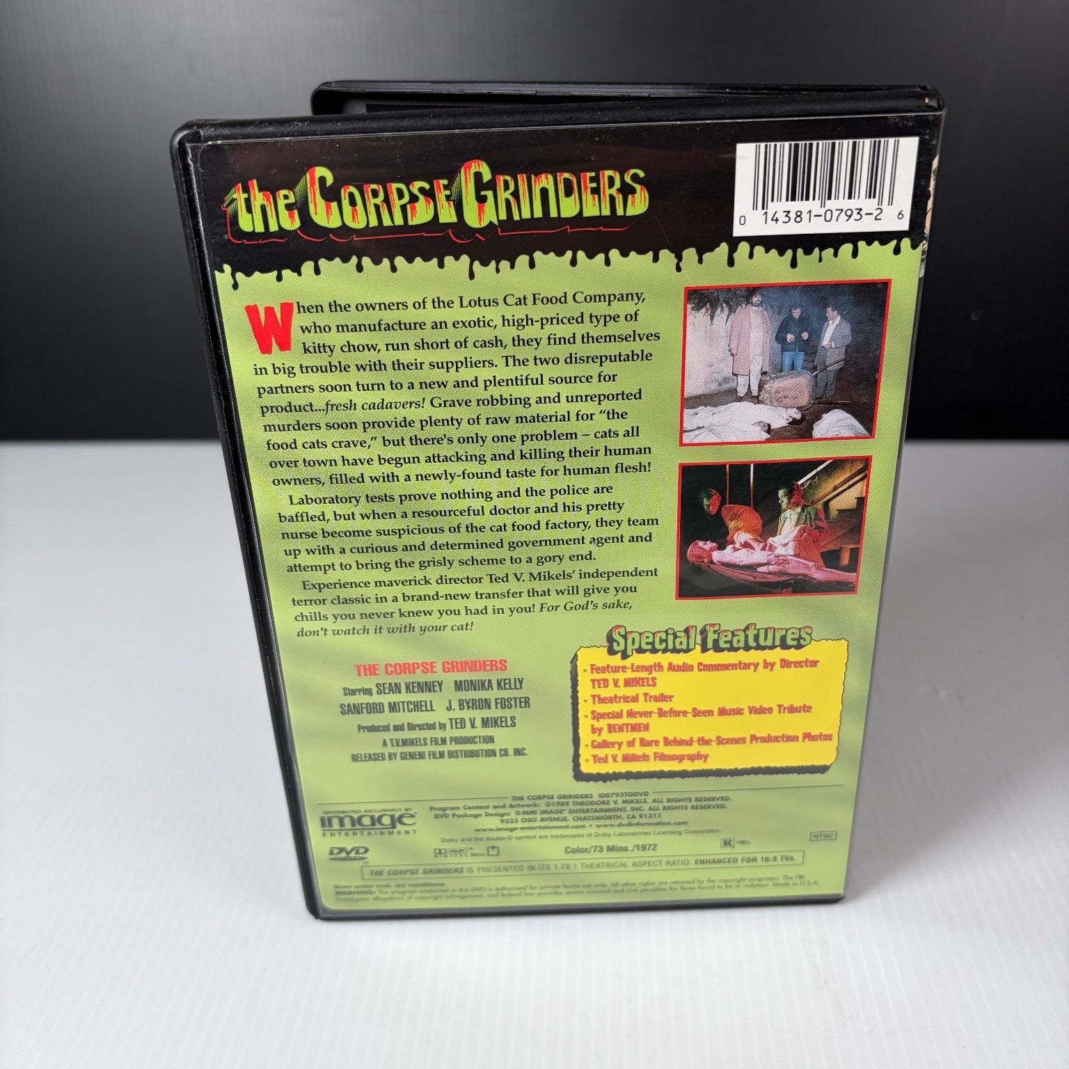 The Corpse Grinders DVD 1972 Widescreen Special Edition Ted V. Mikels