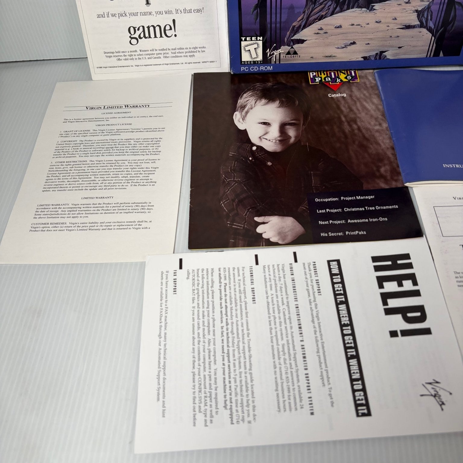 The 7th Guest PC CD-ROM Video Game Big Box Complete FMV Puzzle Mystery