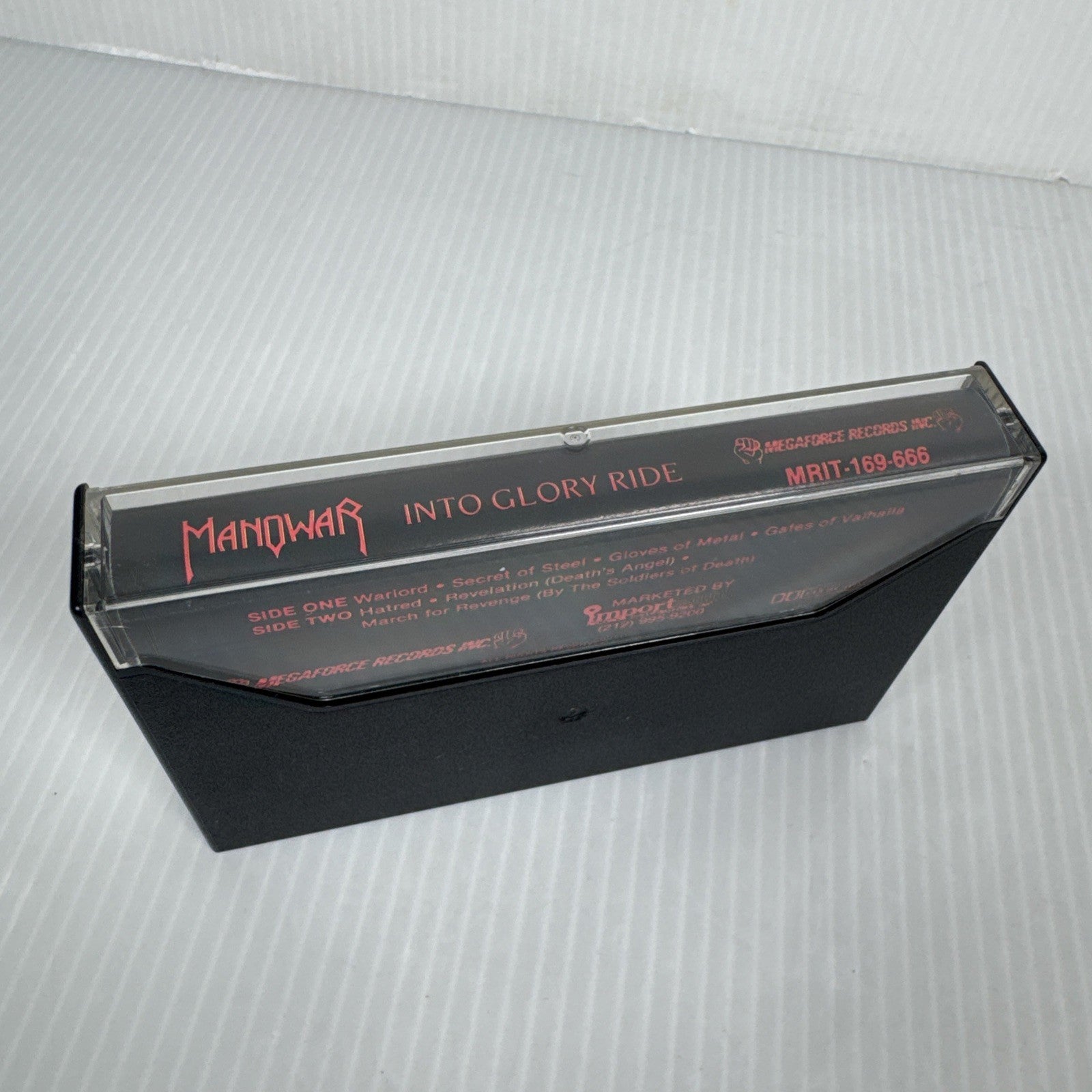MANOWAR: Into Glory Ride Rare Vintage 1983 Megaforce Cassette Heavy Metal