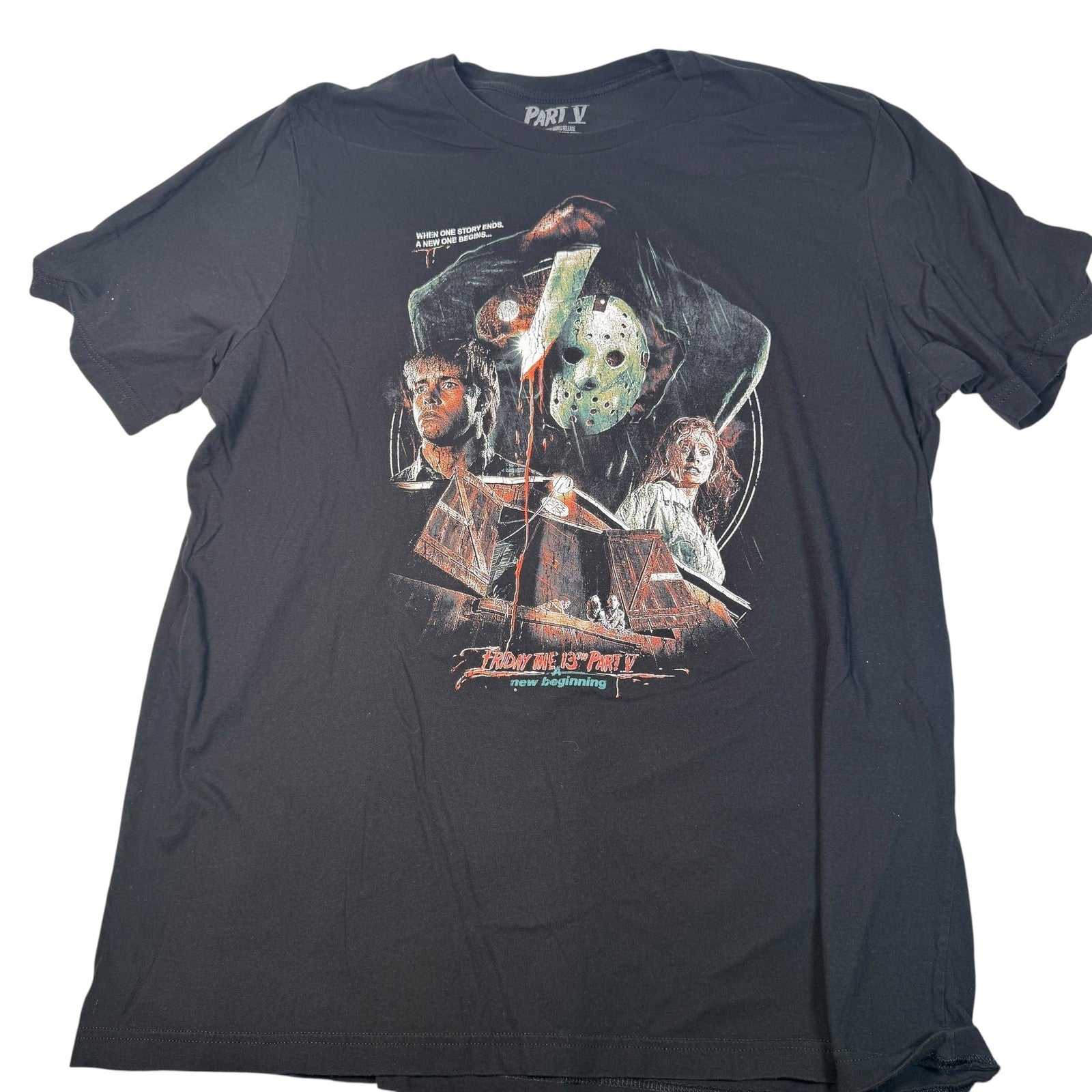 Friday the 13th Part V Shirt Mens 3XL Horror A New Beginning Jason Gutter Garbs