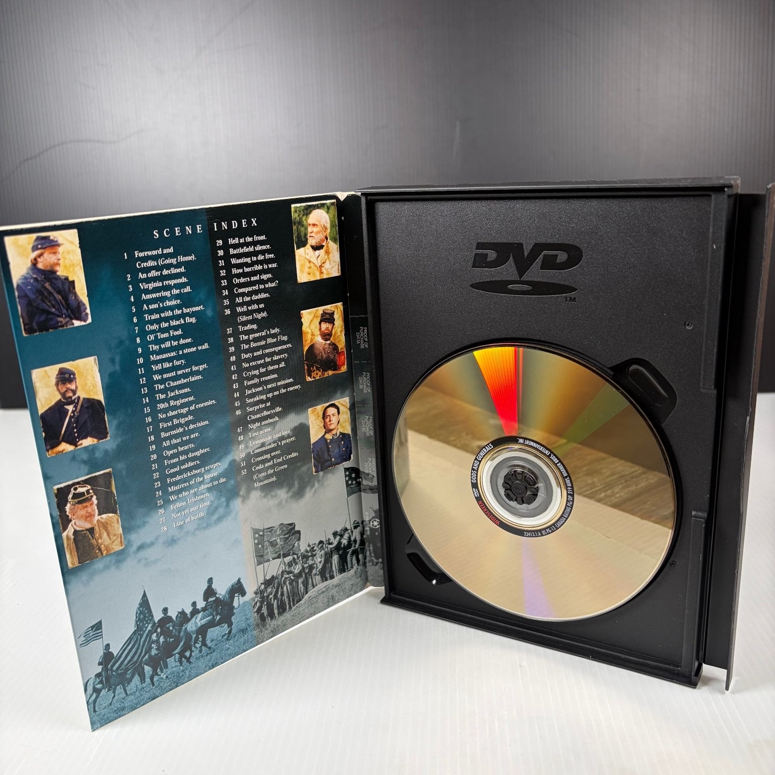 Gods and Generals DVD 2002 Jeff Daniels Stephen Lang Robert Duvall Ronald F