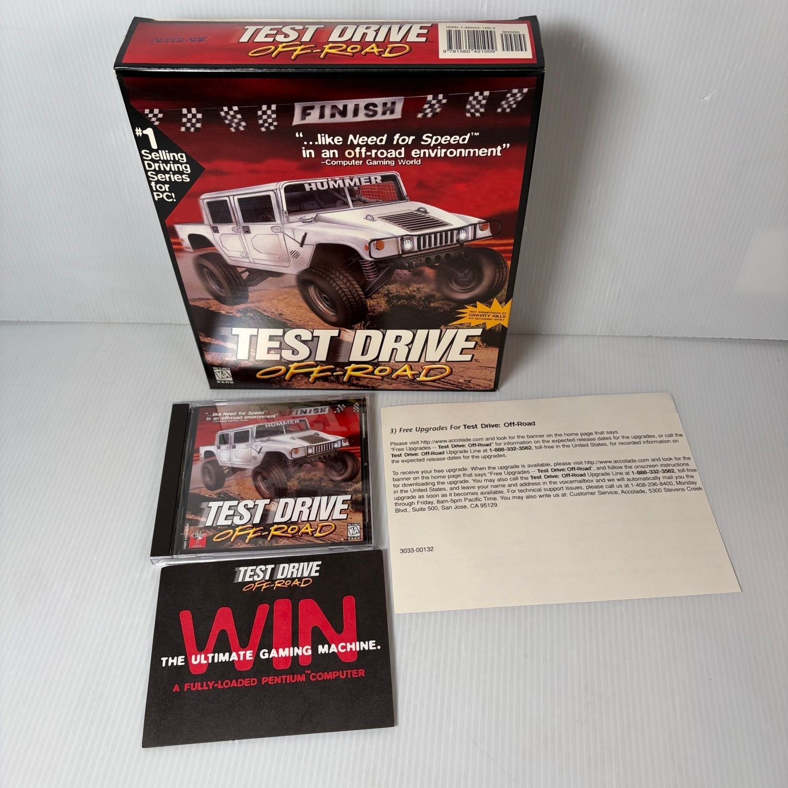 Test Drive Off-Road Big Box PC Video Game Racing Accolade 1997 Complete