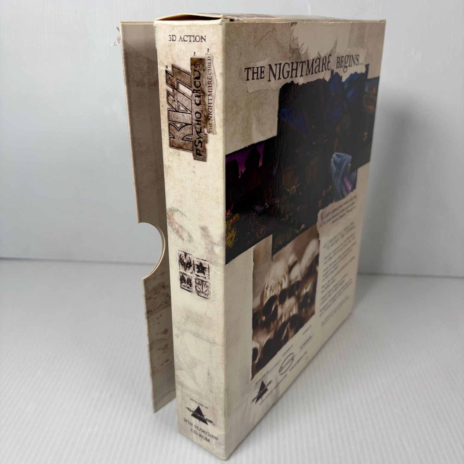KISS Psycho Circus The Nightmare Child Big Box PC CD-ROM Game Action FPS