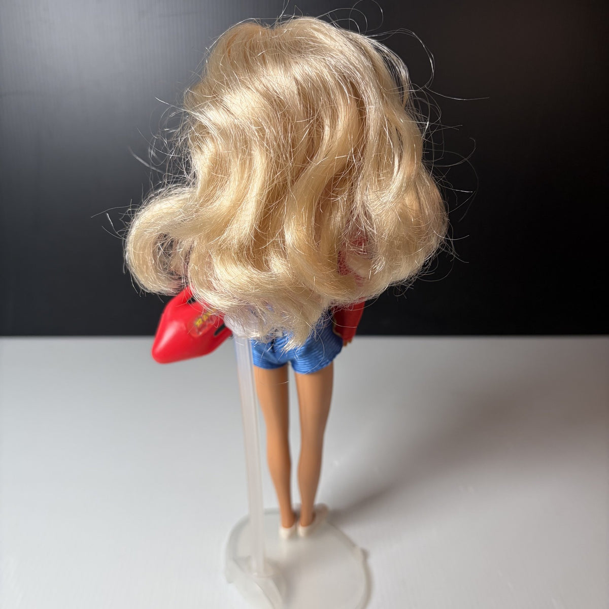 Vintage Baywatch Doll CJ Parker Pamela Anderson Red Jacket Blue Shorts Lifeguard