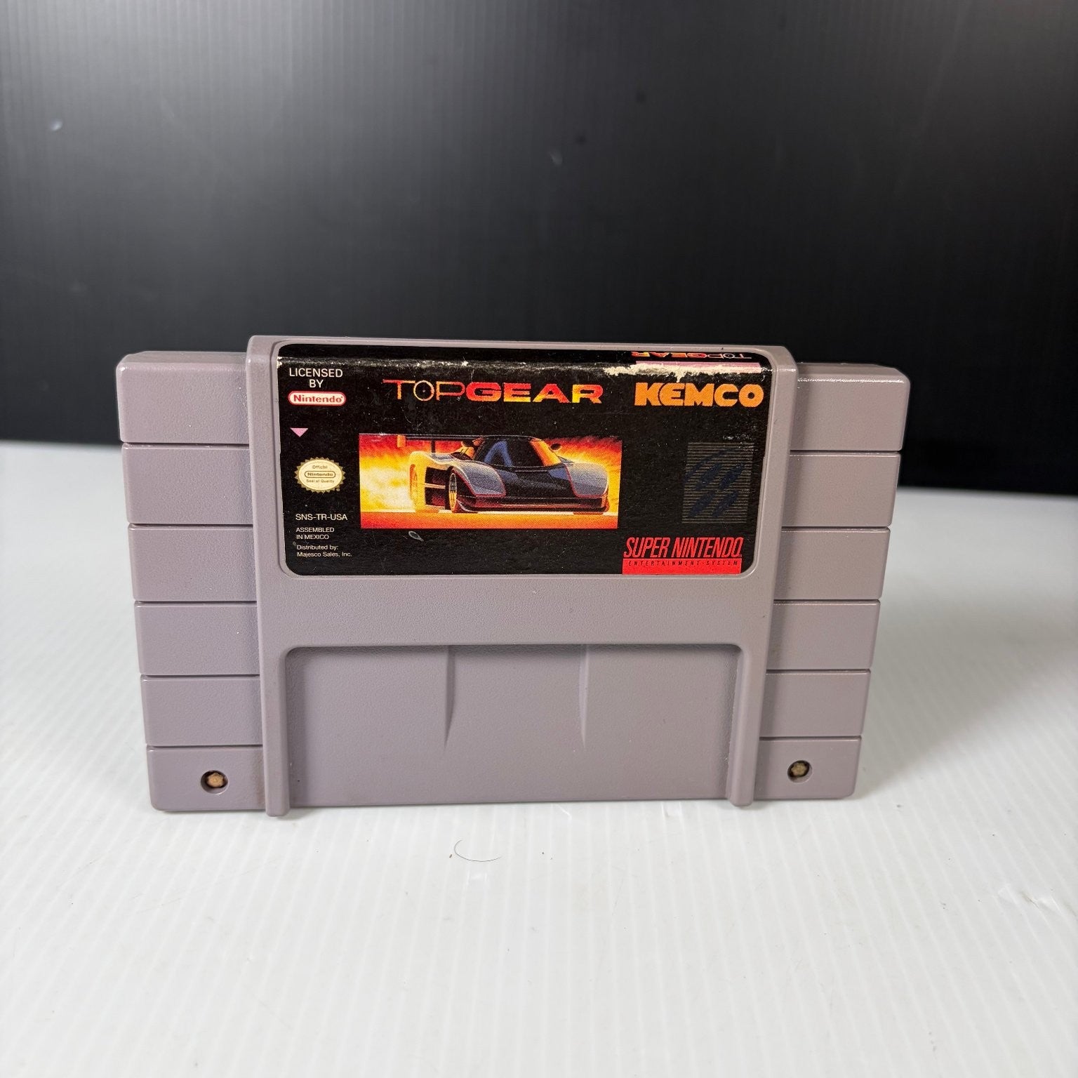 Top Gear Super Nintendo SNES Video Game Racing Multiplayer
