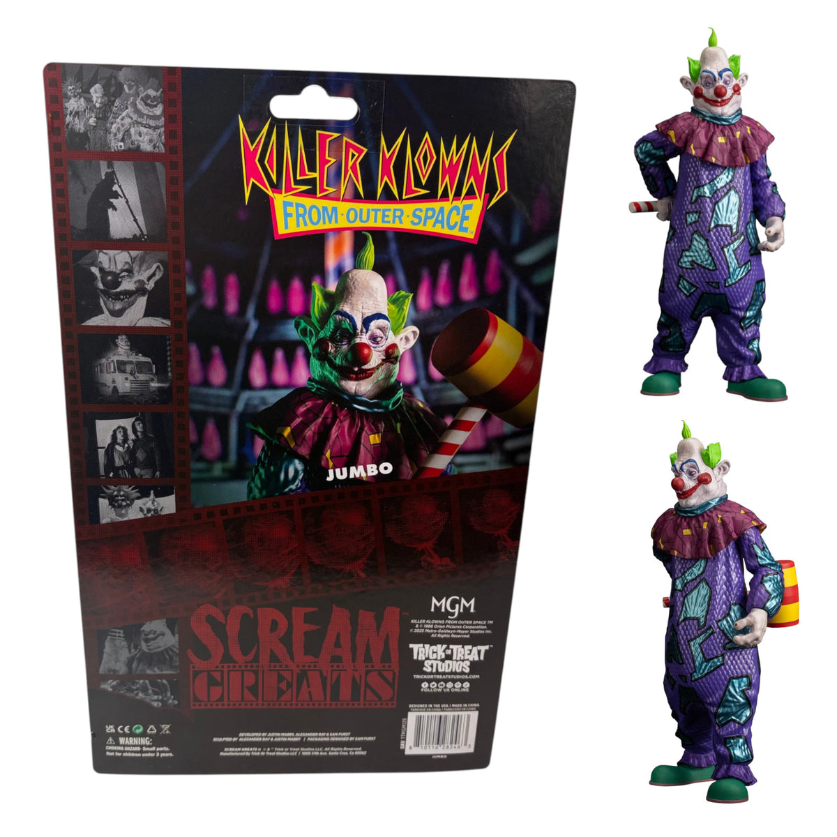 Killer Klowns from Outer Space Jumbo the Clown 8" Figure Scream Greats Series 2