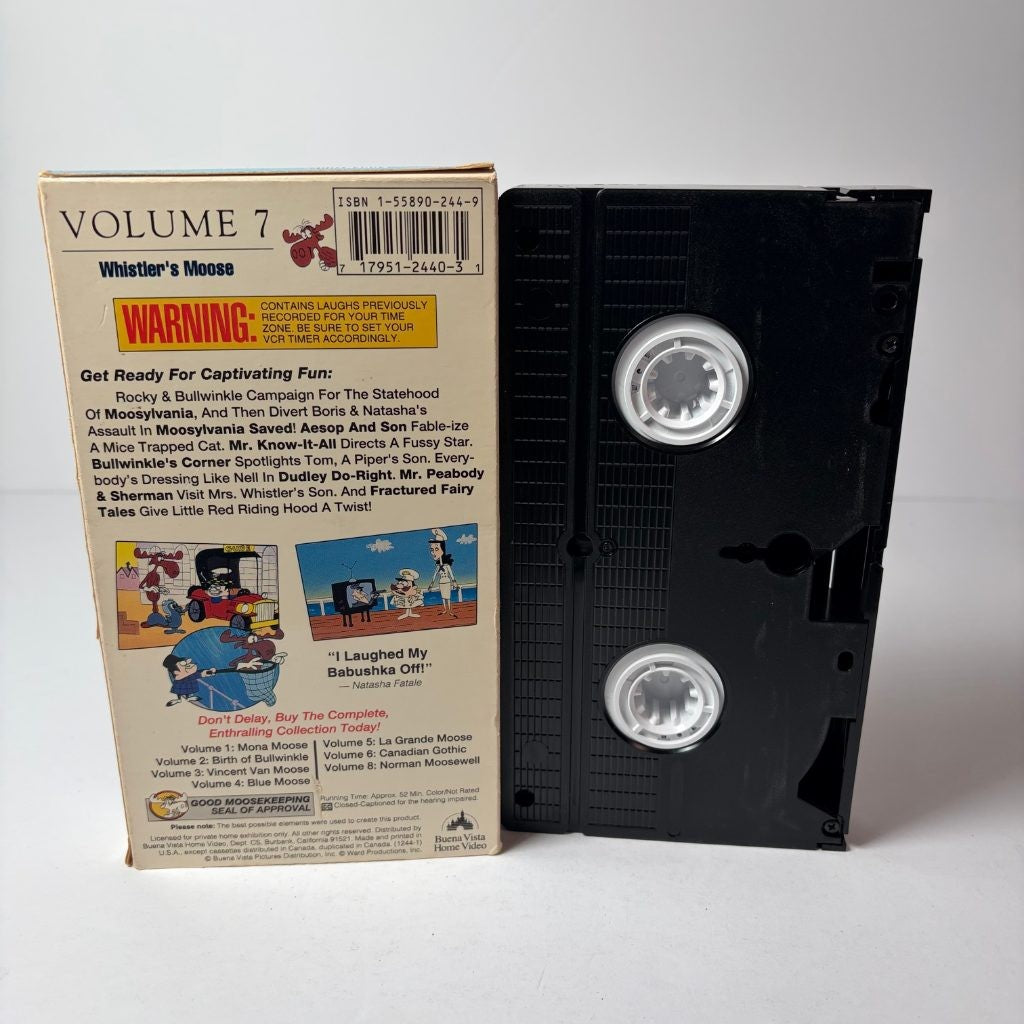 The Adventures of Rocky and Bullwinkle Whistler's Moose VHS Volume 7 Classic Stu