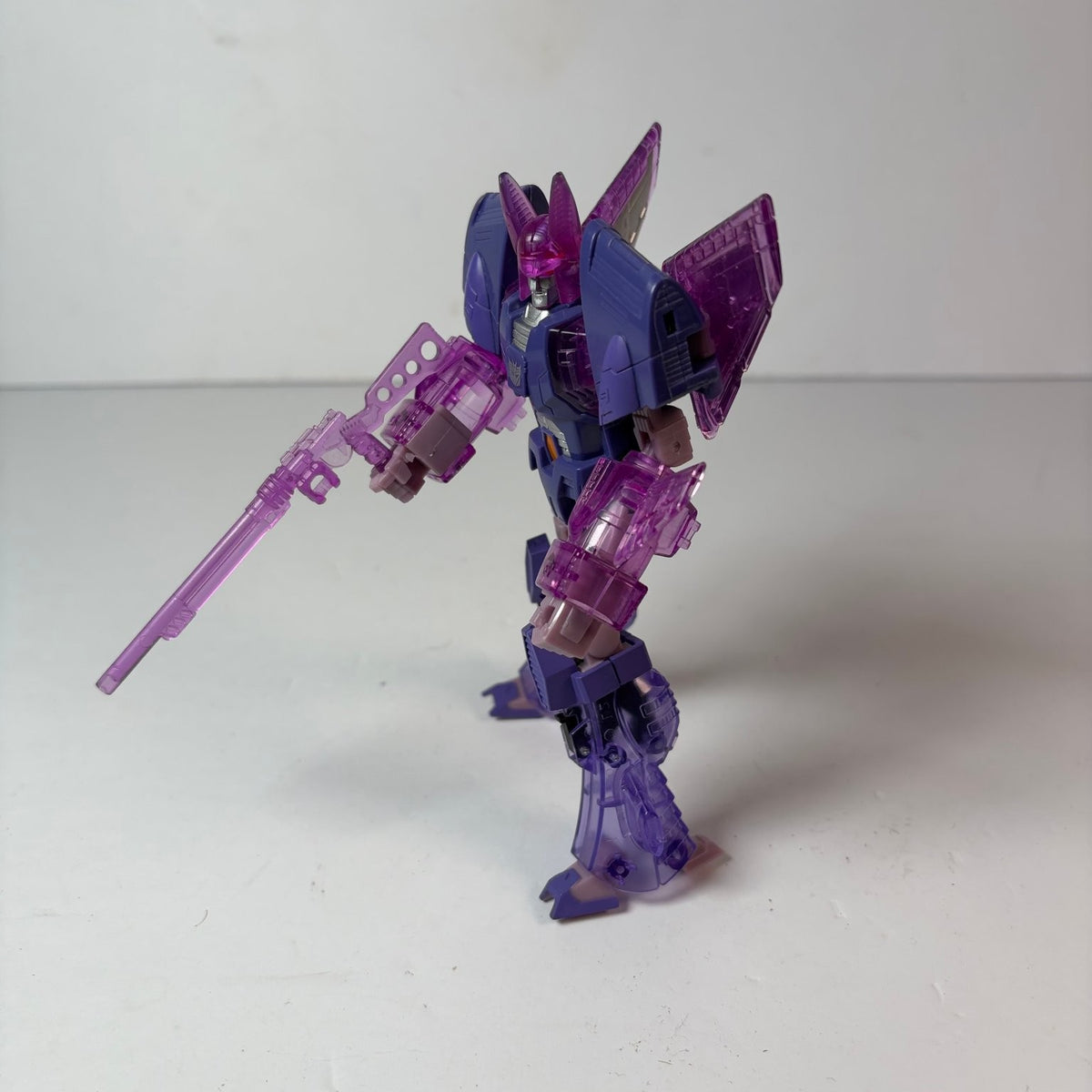 Transformers Armada Cyclonus Figure Translucent Purple w/ Accessory
