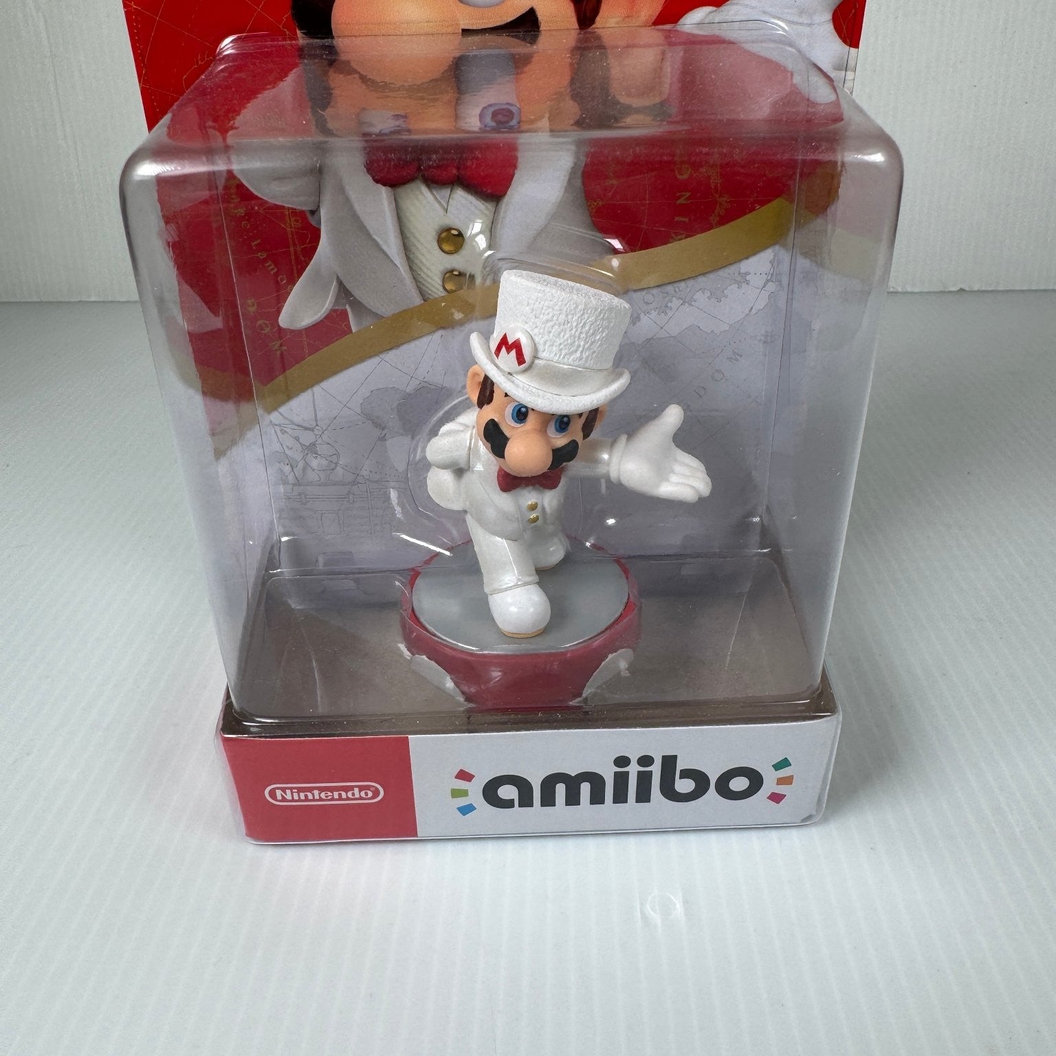 Nintendo Super Mario Odyssey Mario Wedding Outfit Amiibo Figure Switch 3DS Wii U